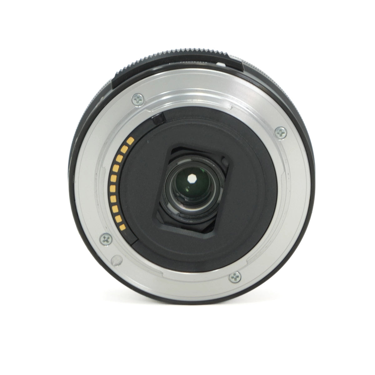 Camera lens on a white background