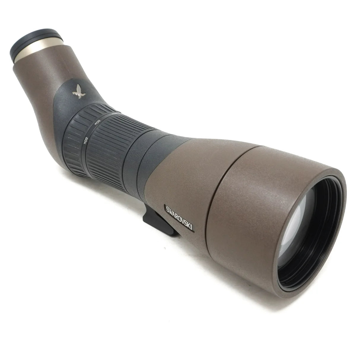 Used Swarovski ATX 25-60X 85 angled Scope - side angle