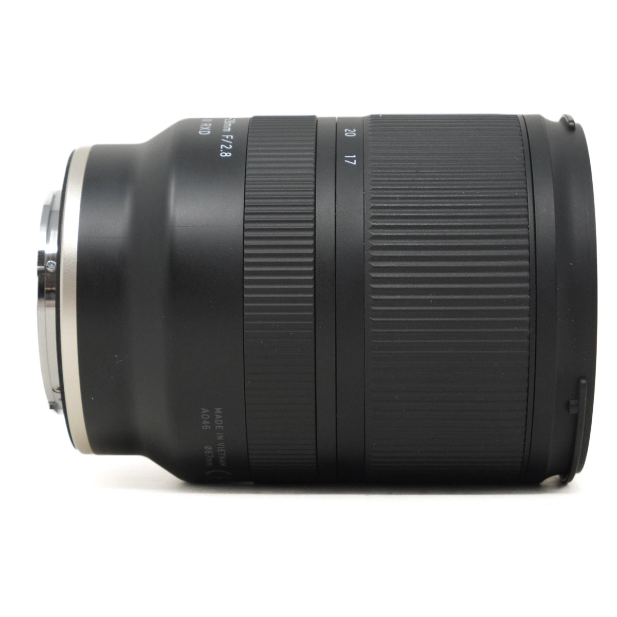 Camera lens on a white background
