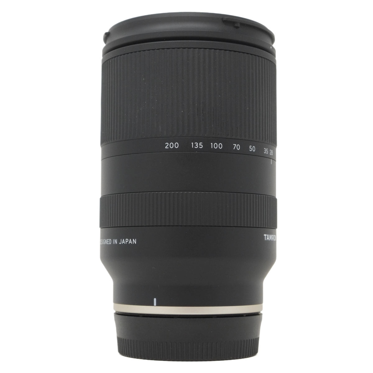 Used Tamron 28-200mm F2.8-5.6 Di III RXD lens in Sony E Mount - side angle