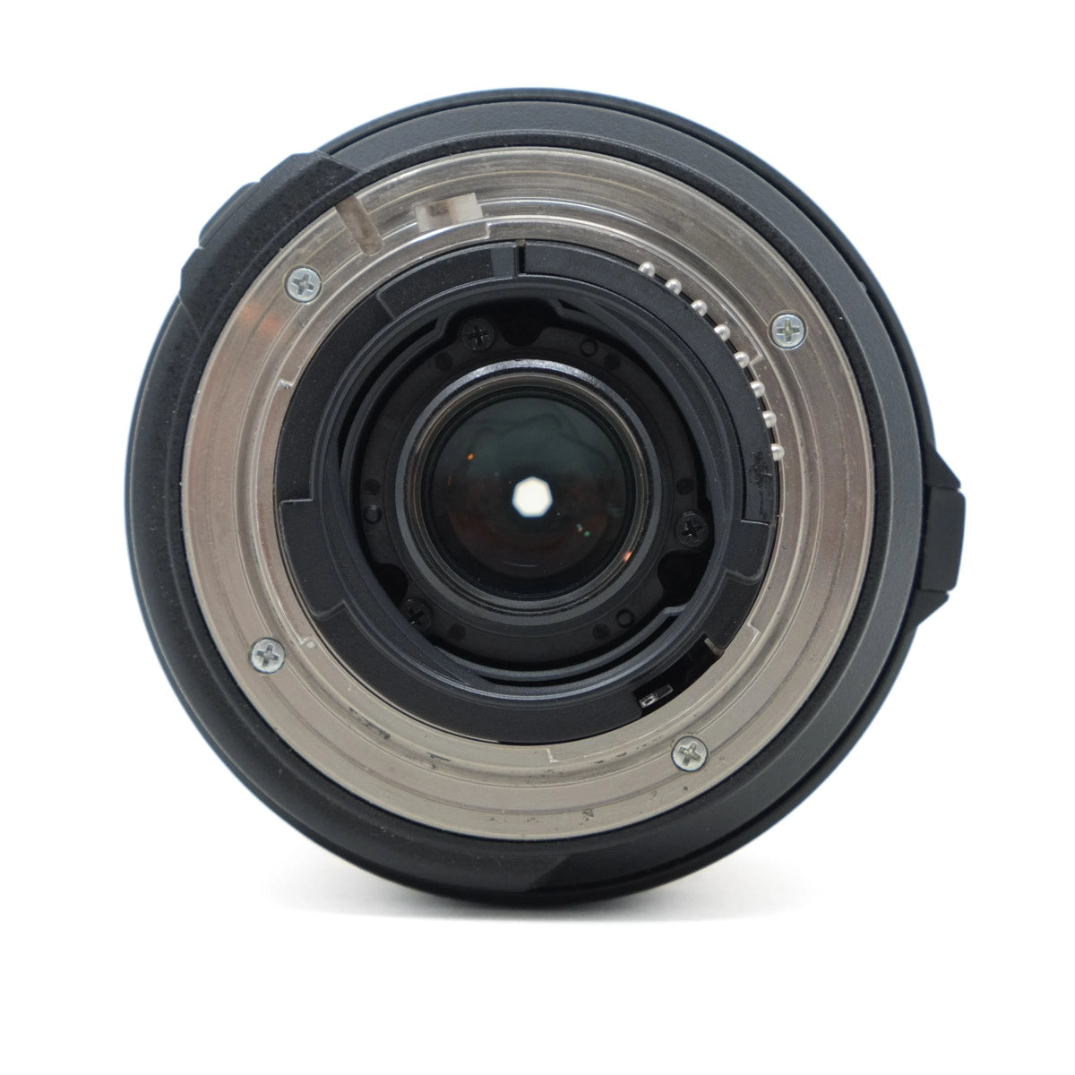 Camera lens on a white background