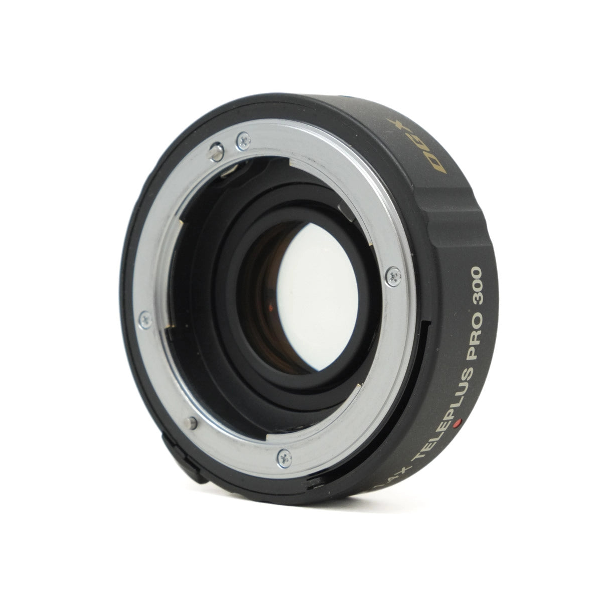 Used Teleplus Pro 300 1.4X DGX teleconverter for Nikon F - side angle