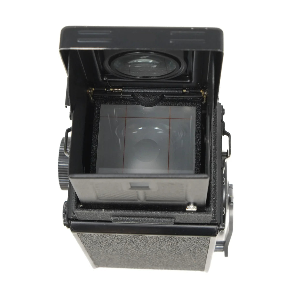 Used Yashica 124G Twin lens Reflex camera 6 X 6 - top angle