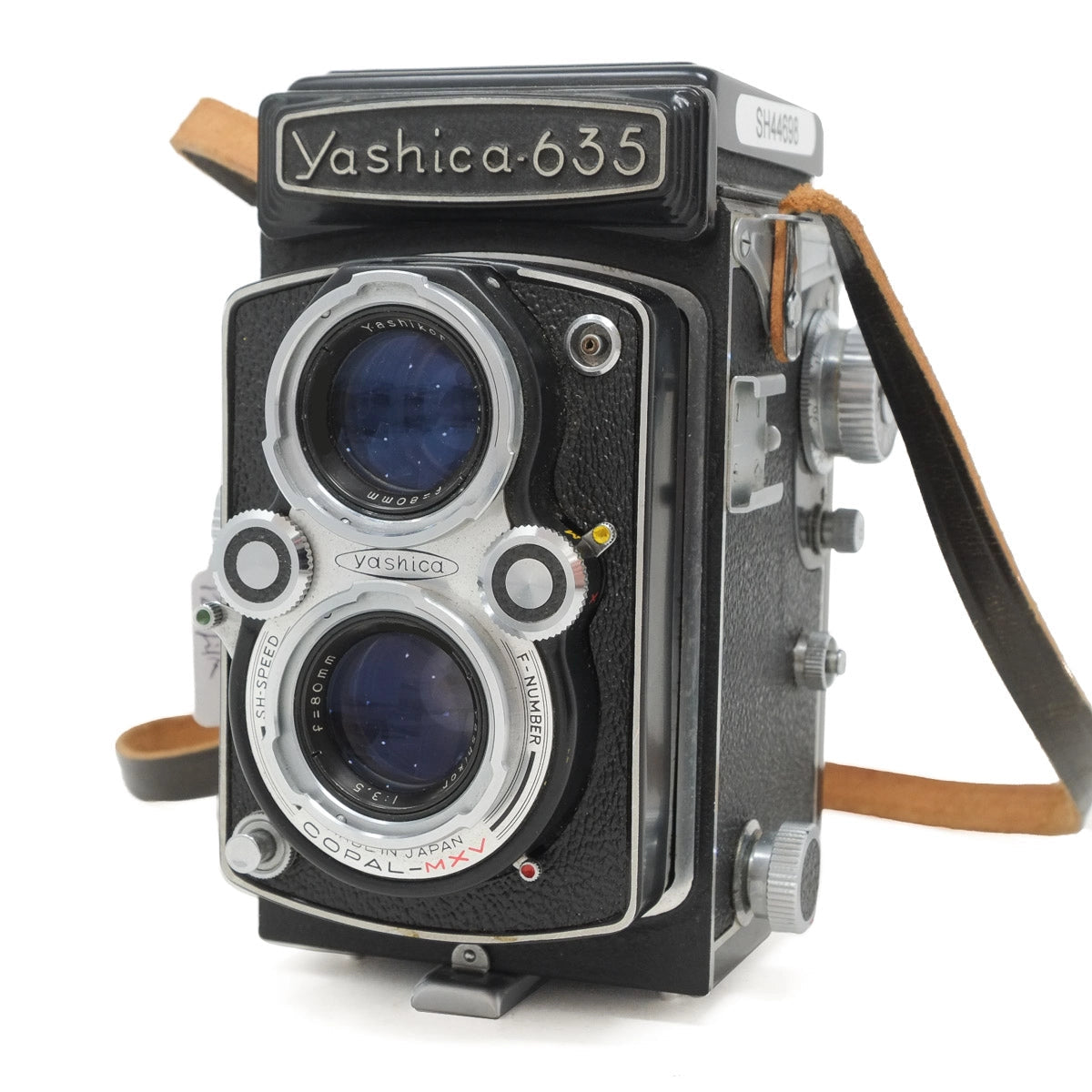Vintage Yashica 635 camera on a white background