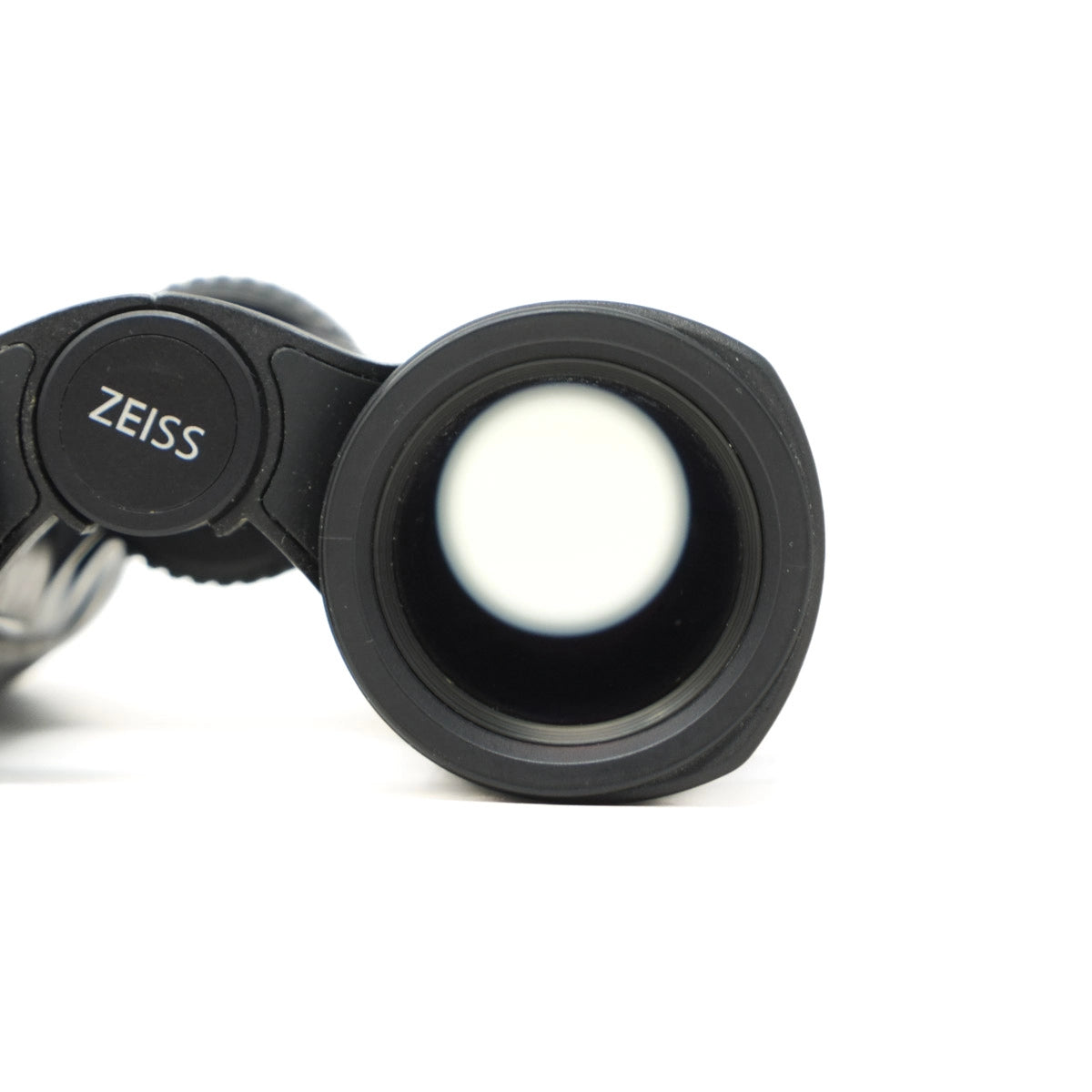 Close-up of a Zeiss binocular on a white background