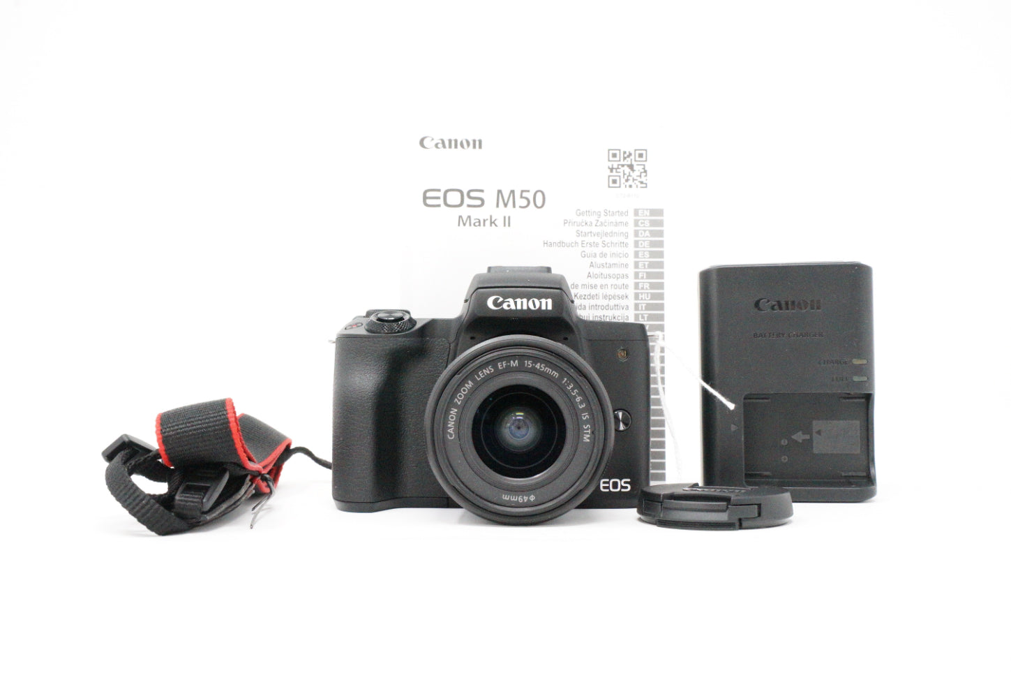 Used Canon EOS M50 Mark II camera + 15-45mm IS STM lens (SH39920)