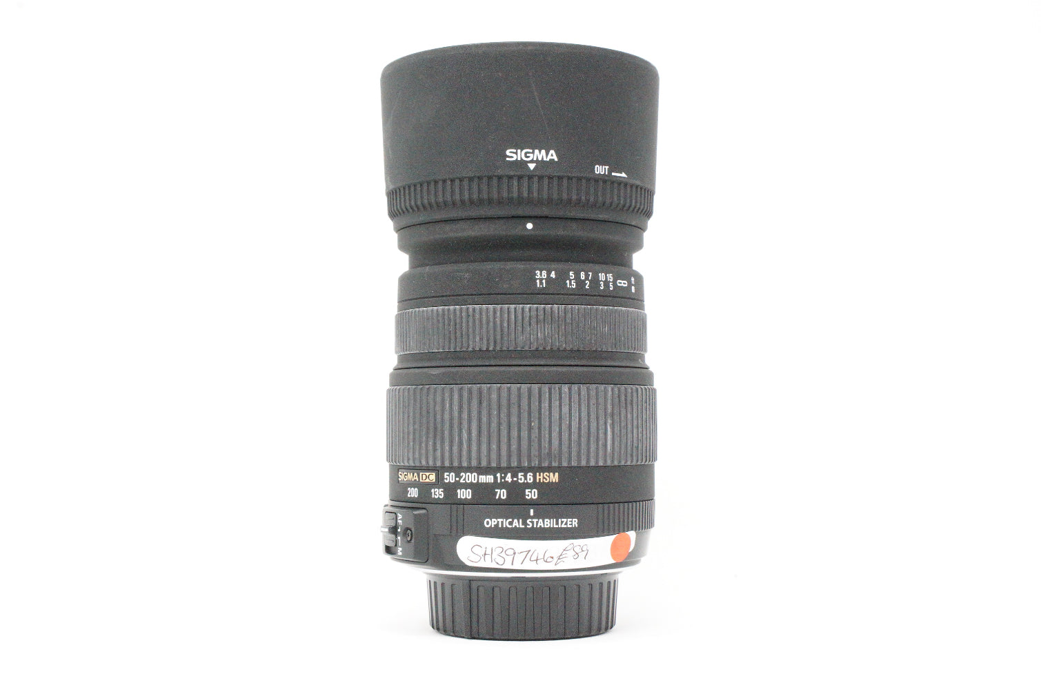 Used Sigma 50-200mm F4-5.6 OS HSM lens for Nikon (SH39746)