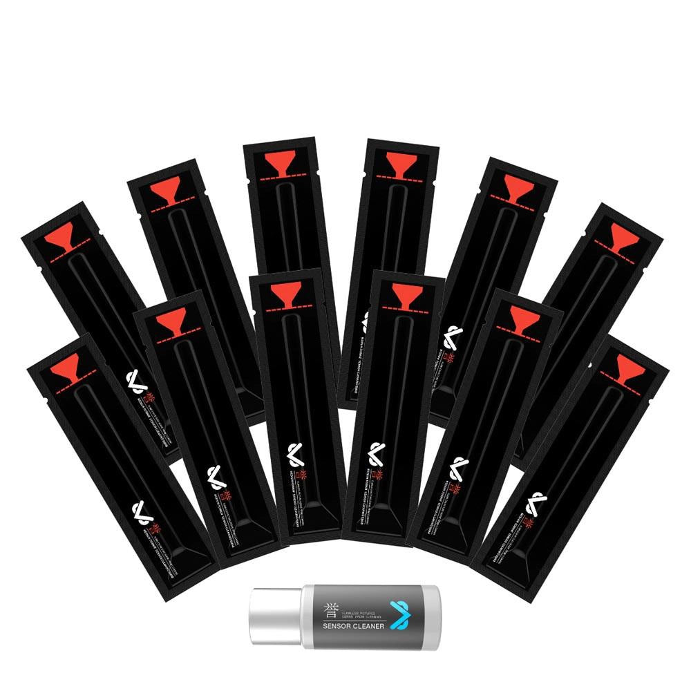 VSGO Medium Format Sensor Cleaning Rod Kit front angle of contents