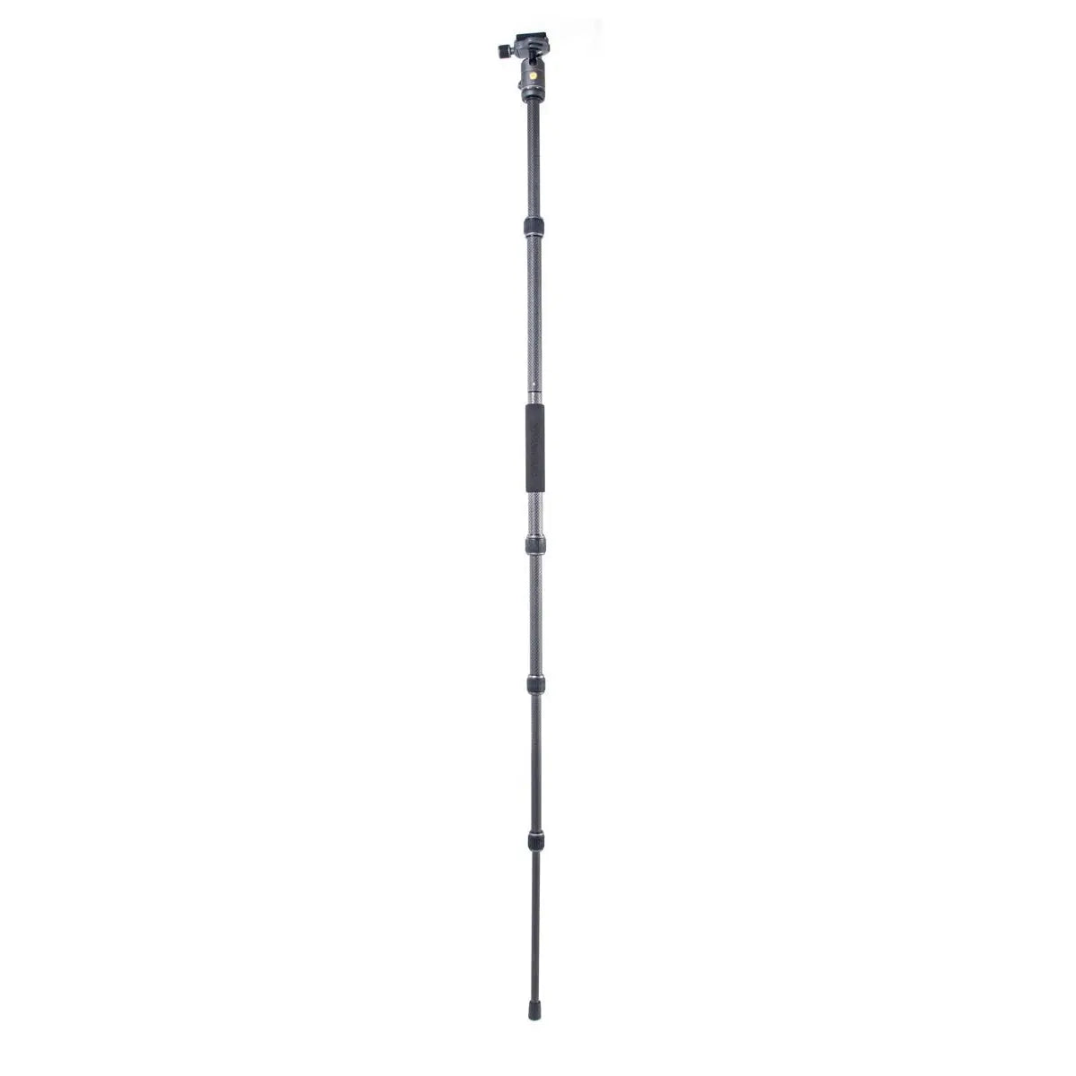 Camera monopod on a white background