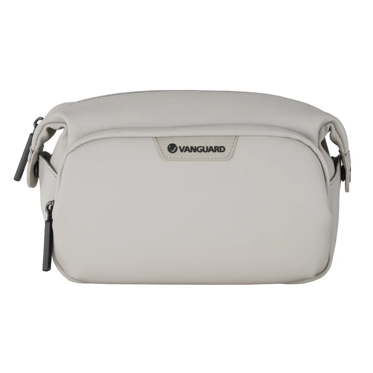 Light gray camera bag with Vanguard logo on a white background