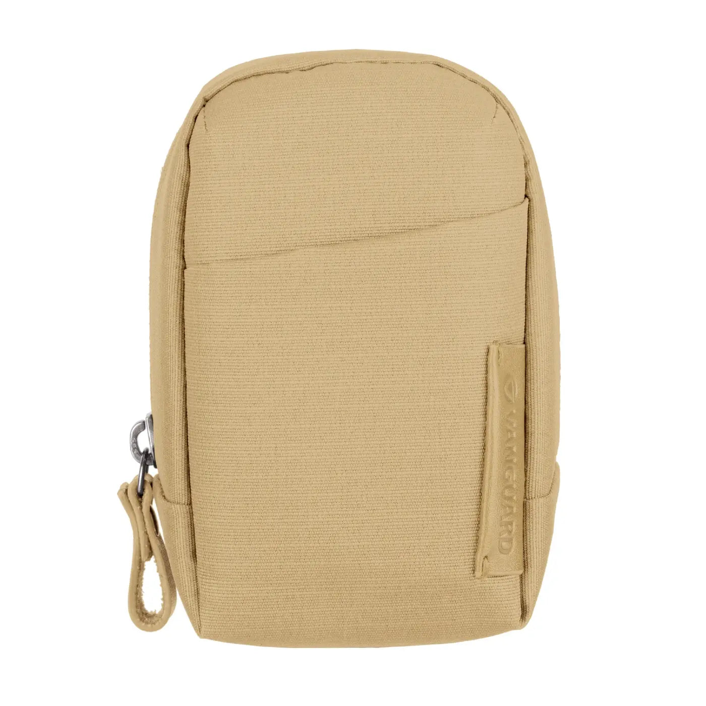Tan tactical pouch on a white background