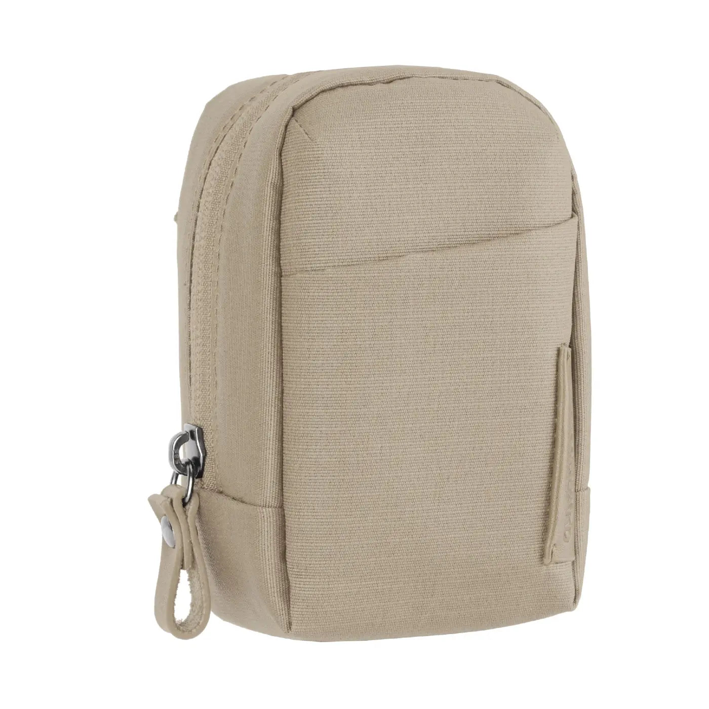 Beige tactical pouch on a white background