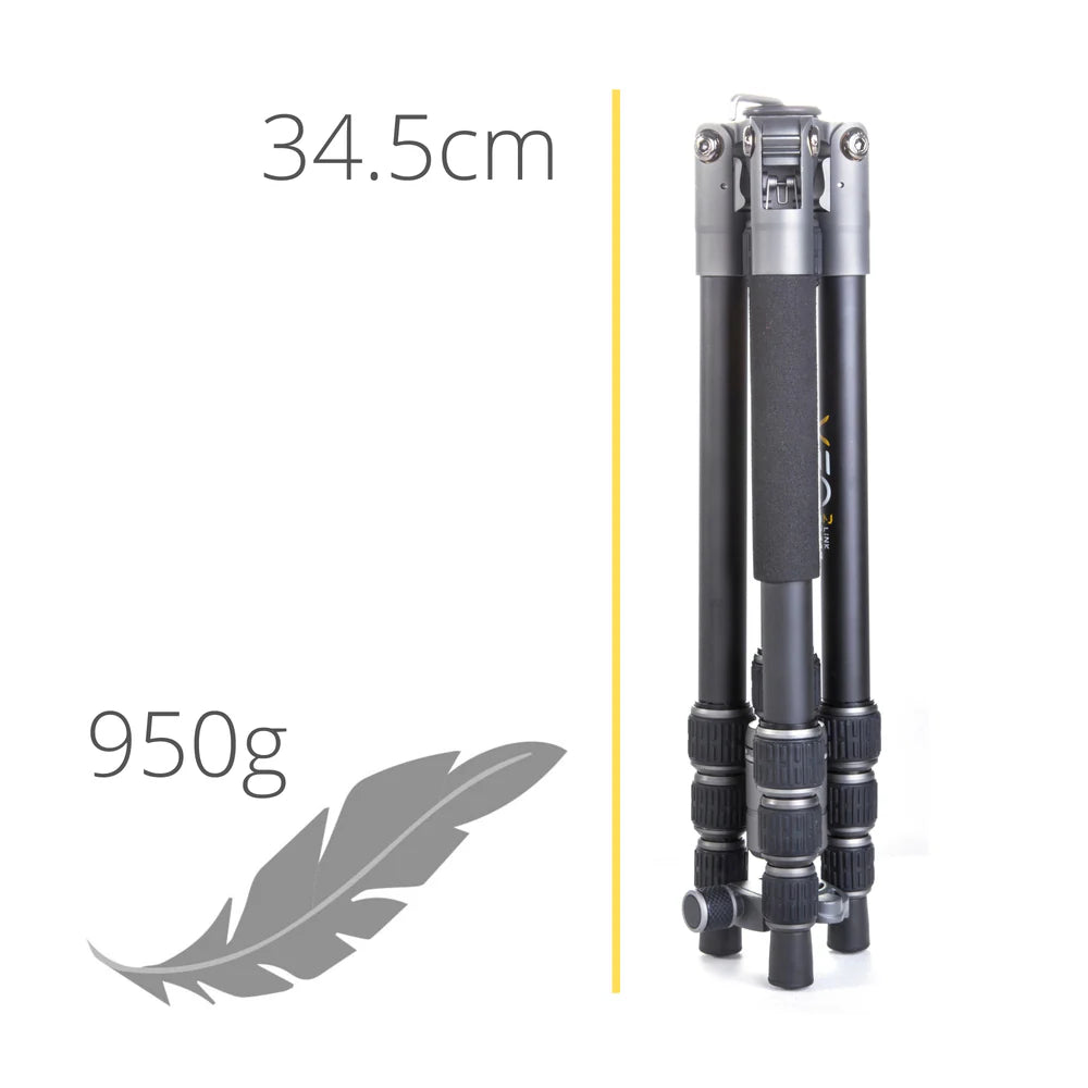 Vanguard VEO 3GO 204AB Aluminium Travel Tripod with Monopod Leg