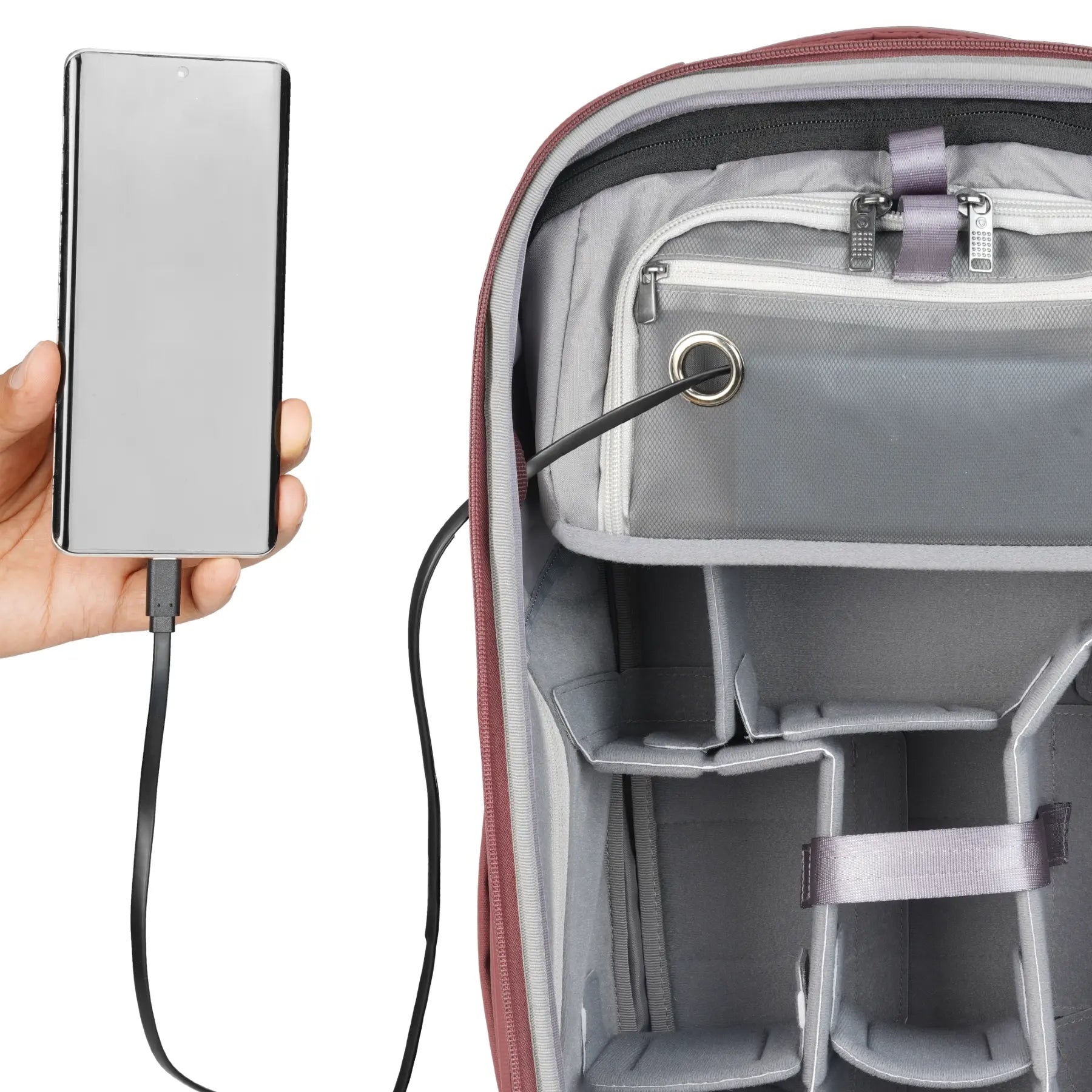 Vanguard VEO Metro B25L Camera Backpack - Burgundy