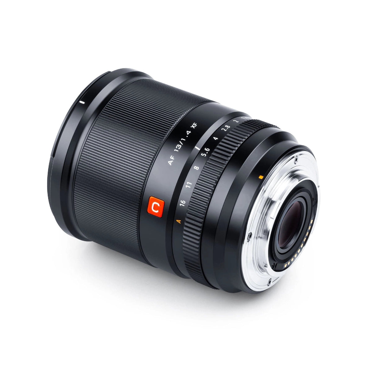 Viltrox 13mm F1.4 AF Fuji X Mount Lens right side angle from back