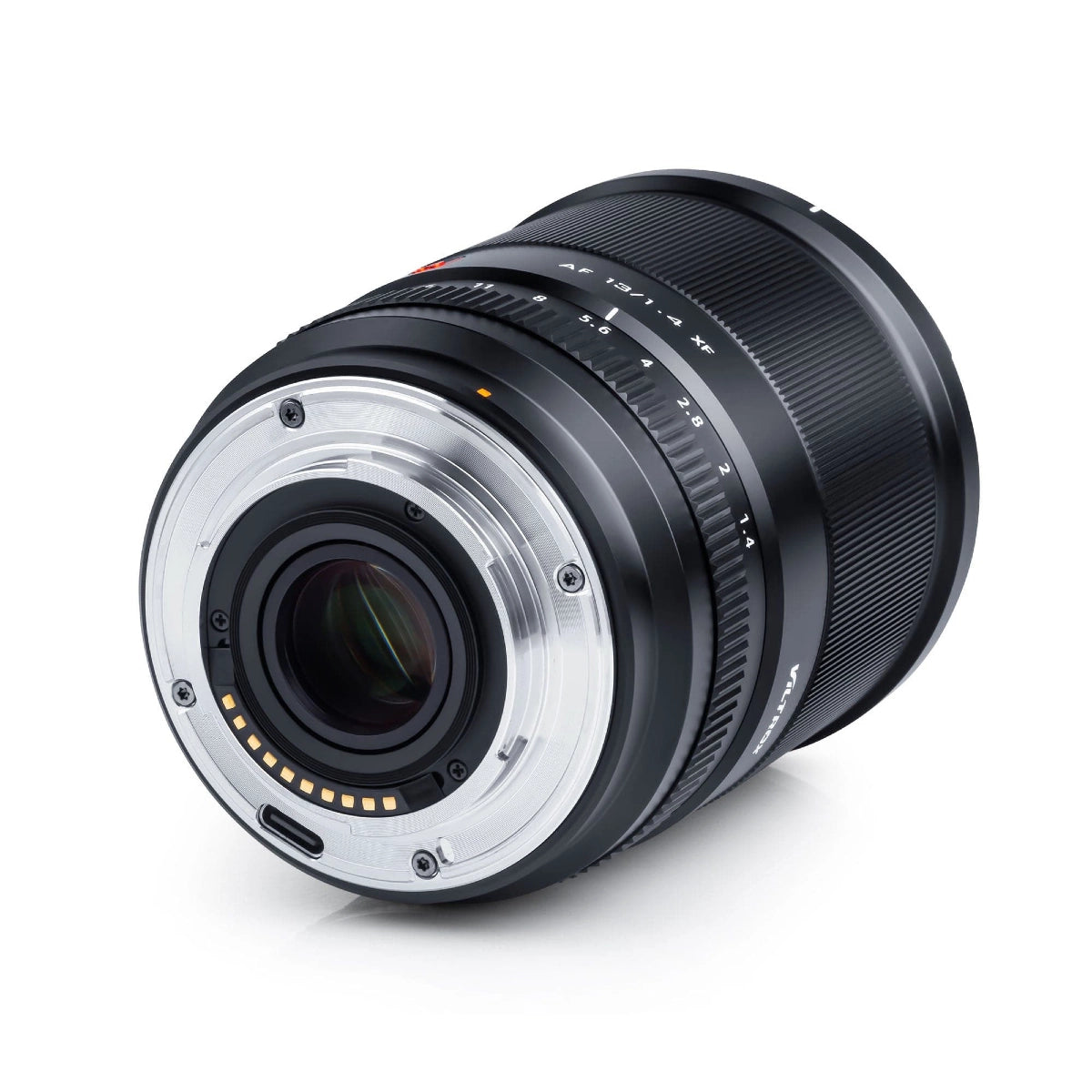 Viltrox 13mm F1.4 AF Fuji X Mount Lens left side angle from back