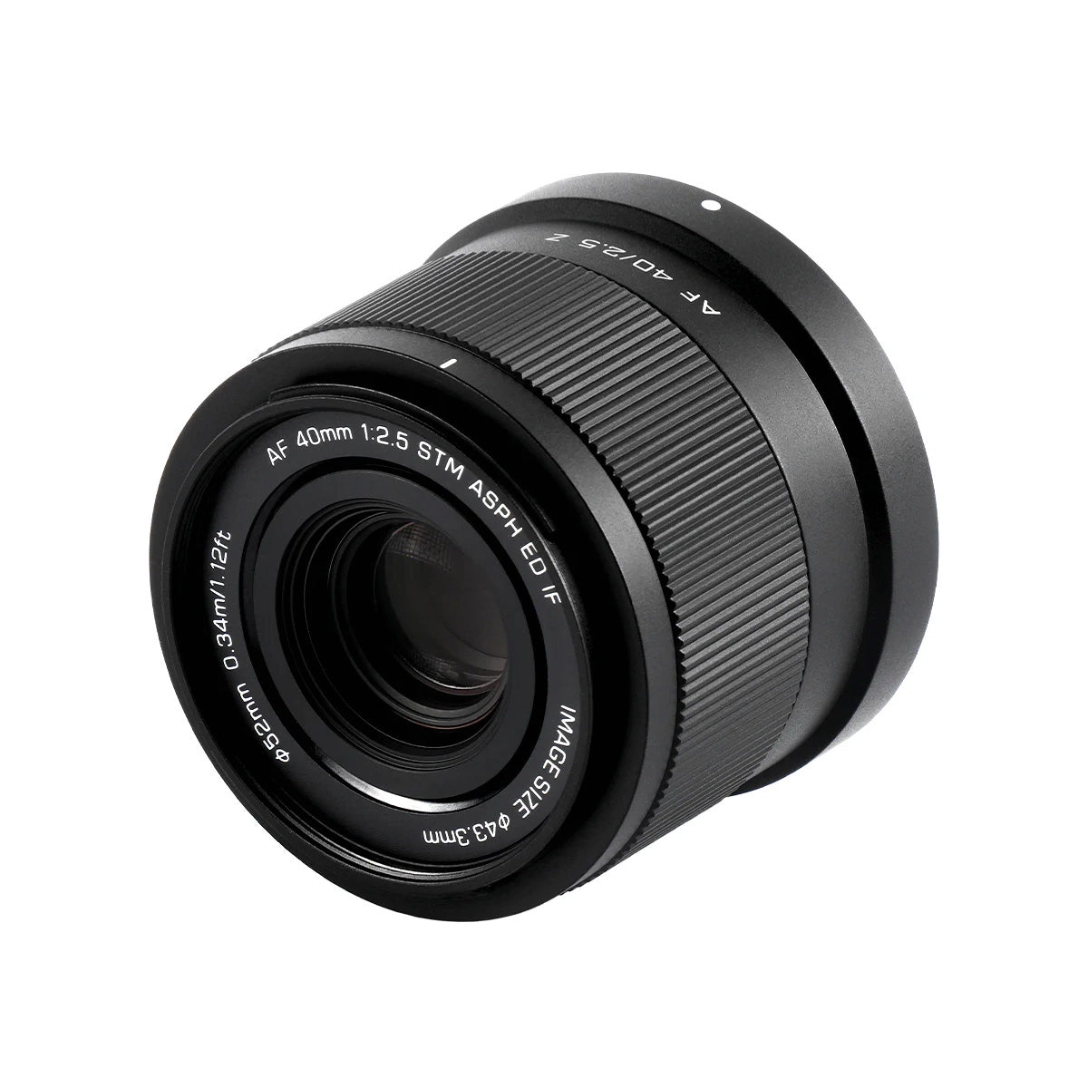 Viltrox 40mm F2.5 AF - Nikon Z Mount front angle