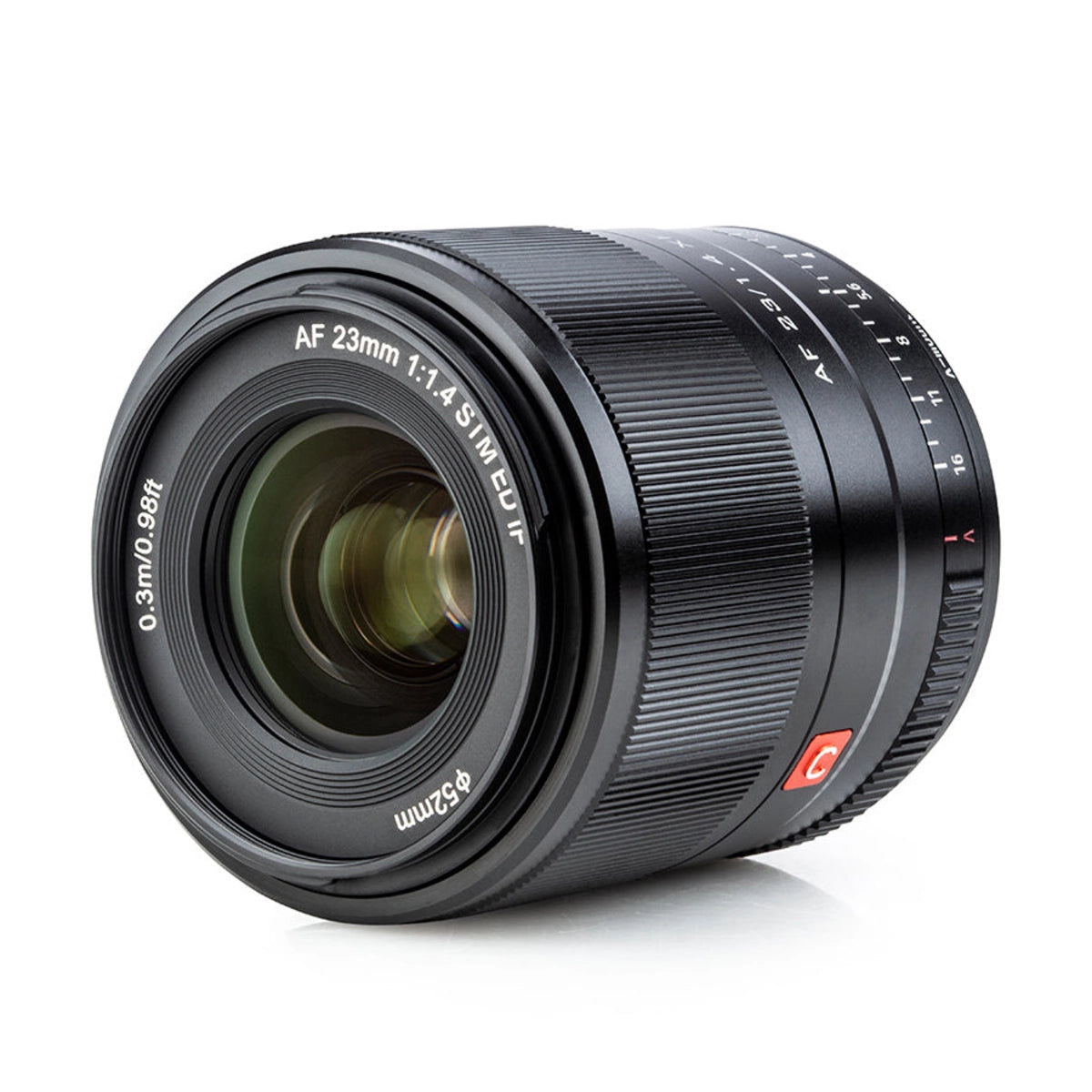 Viltrox AF 23mm f1.4 XF wide-angle Lens - Fujifilm X side angle