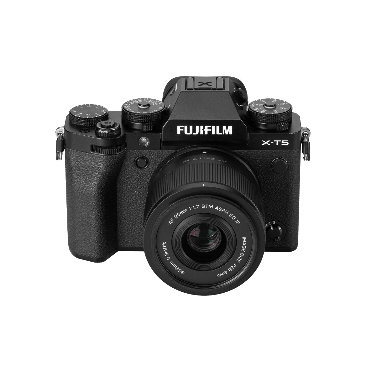 Viltrox AF 25mm F1.7 Lens - Fujifilm XF Mount on camera front angle