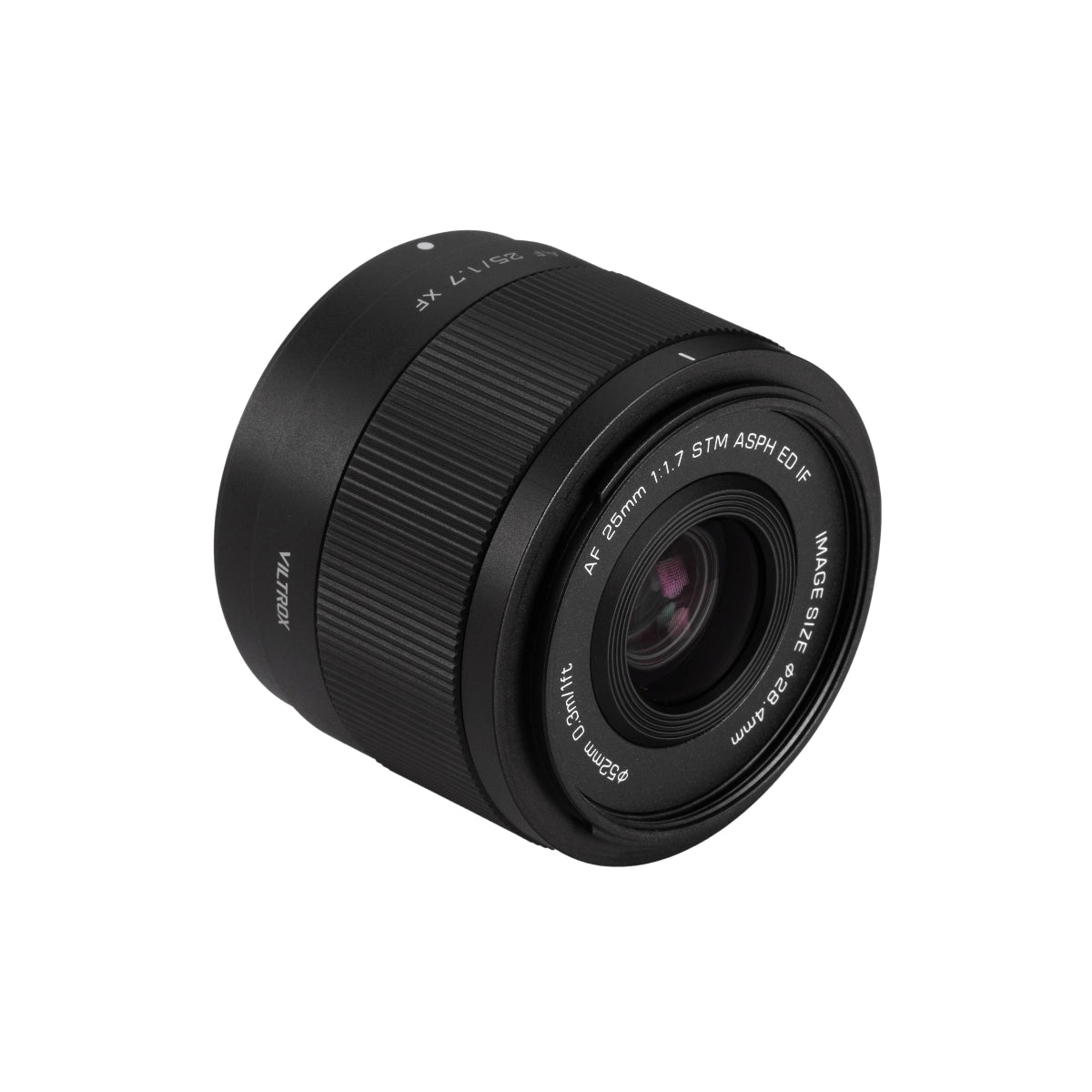 Viltrox AF 25mm F1.7 Lens - Fujifilm XF Mount side angle 2