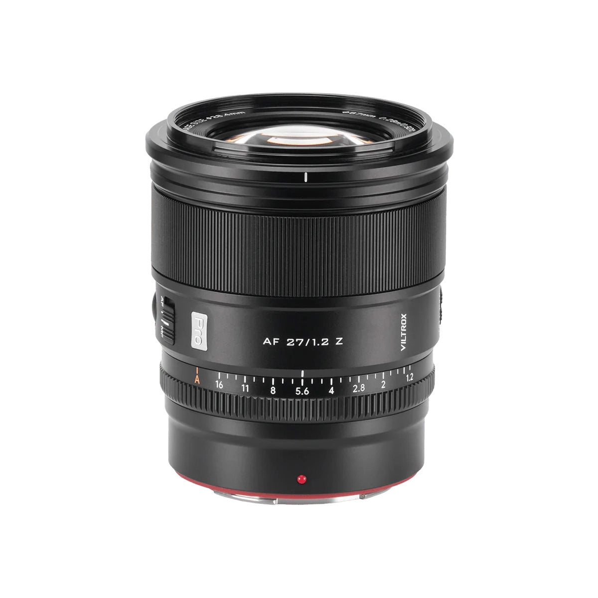 Viltrox AF 27mm F1.2 Lens - Nikon Z Mount top angle