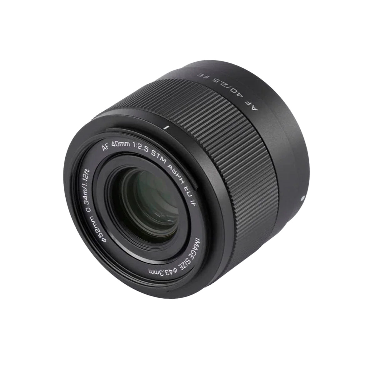 Viltrox AF 40MM F2.5 Lens - Sony FE front angle
