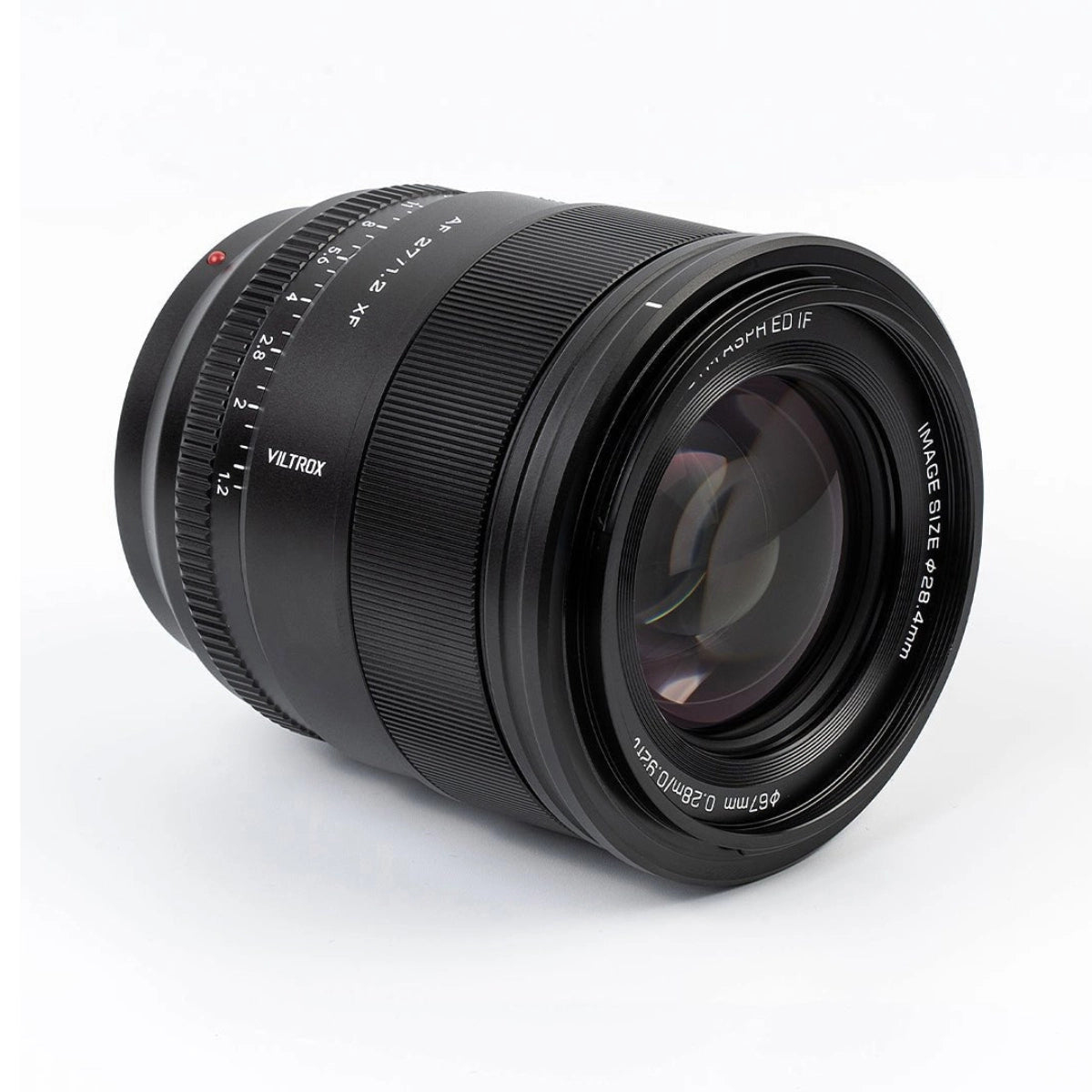 Viltrox XF 27mm F1.2 Mount Lens - Fujifilm left angle from front