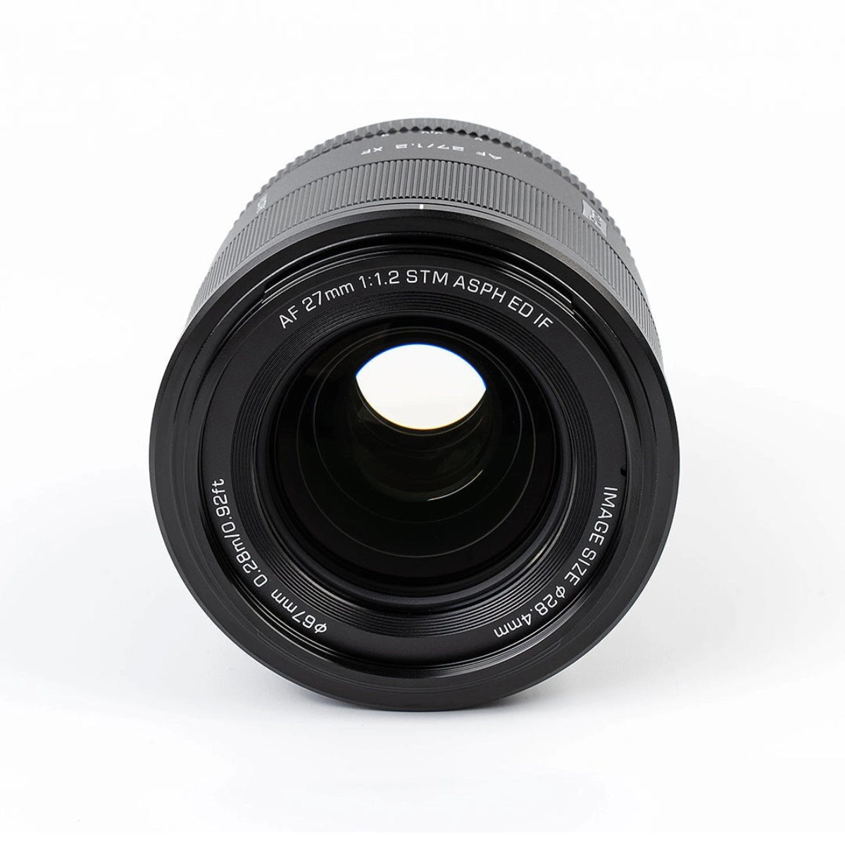 Viltrox XF 27mm F1.2 Mount Lens - Fujifilm front angle