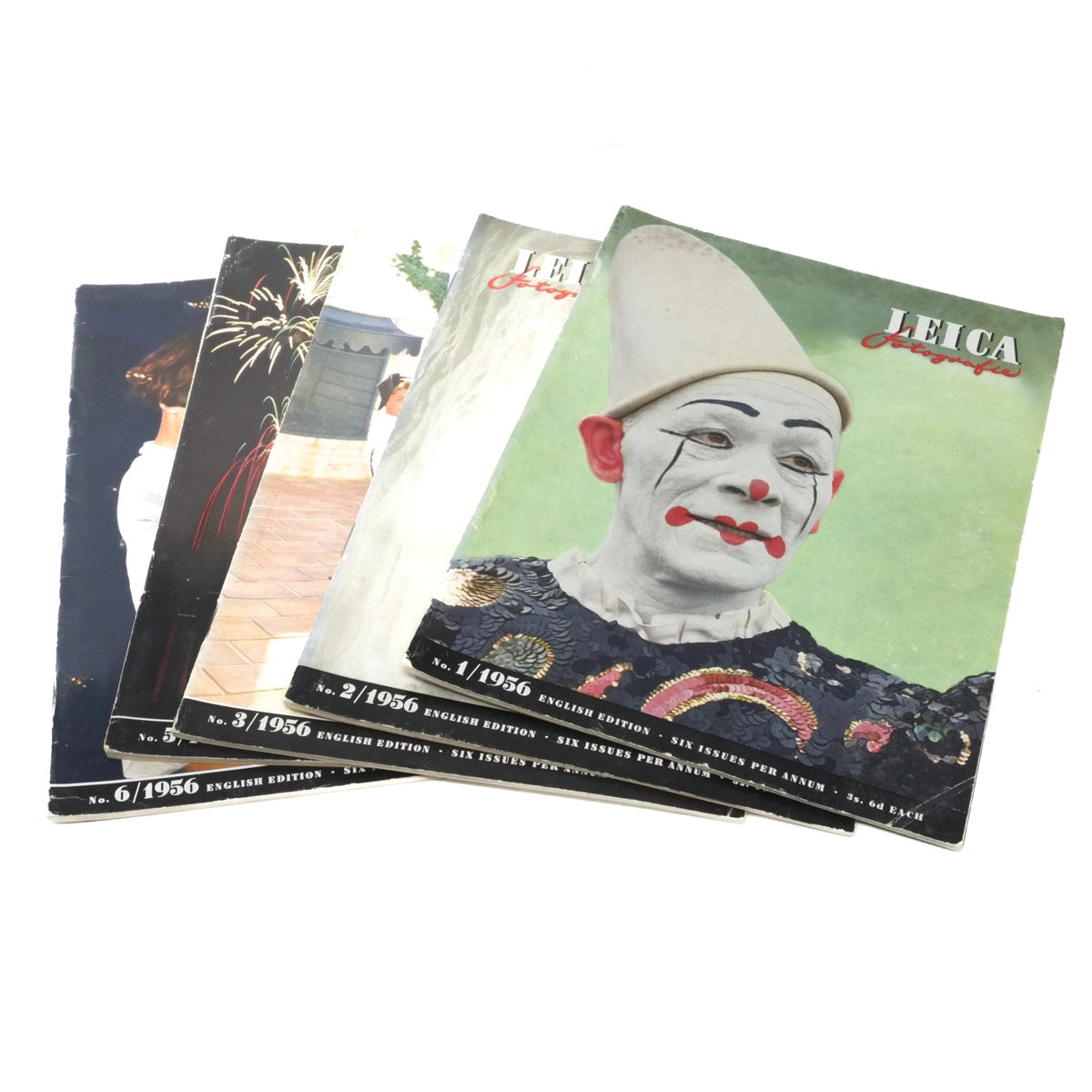Vintage Leica LFI Magazines from 1956 - Issues 1,2,3,5 + 6
