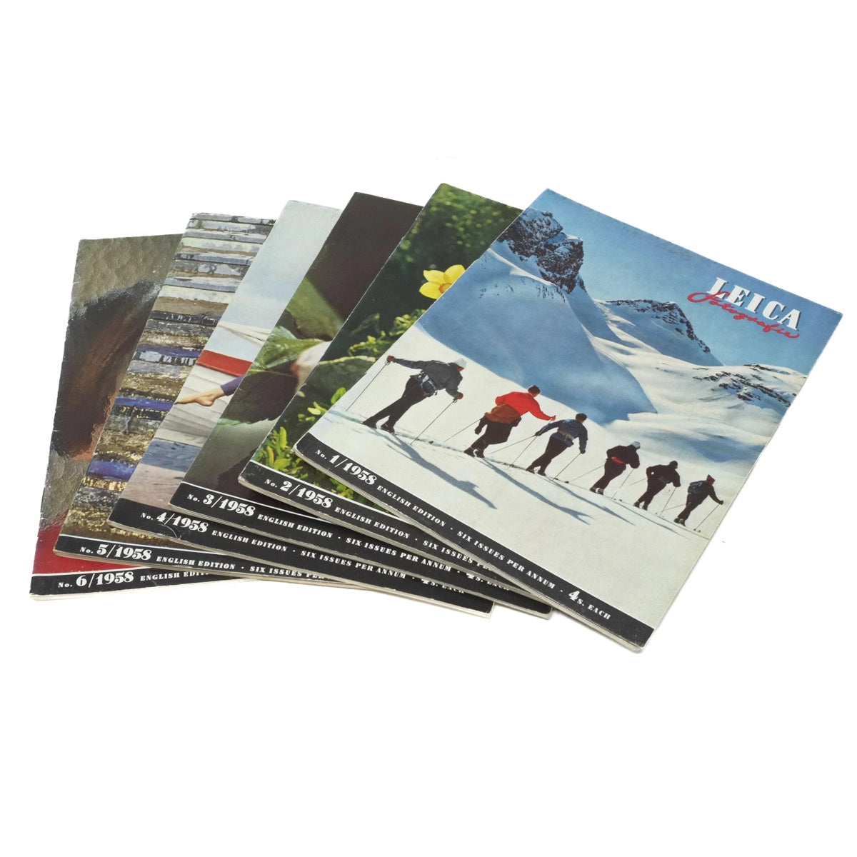 Vintage Leica LFI Magazines from 1958, Full year of Issues