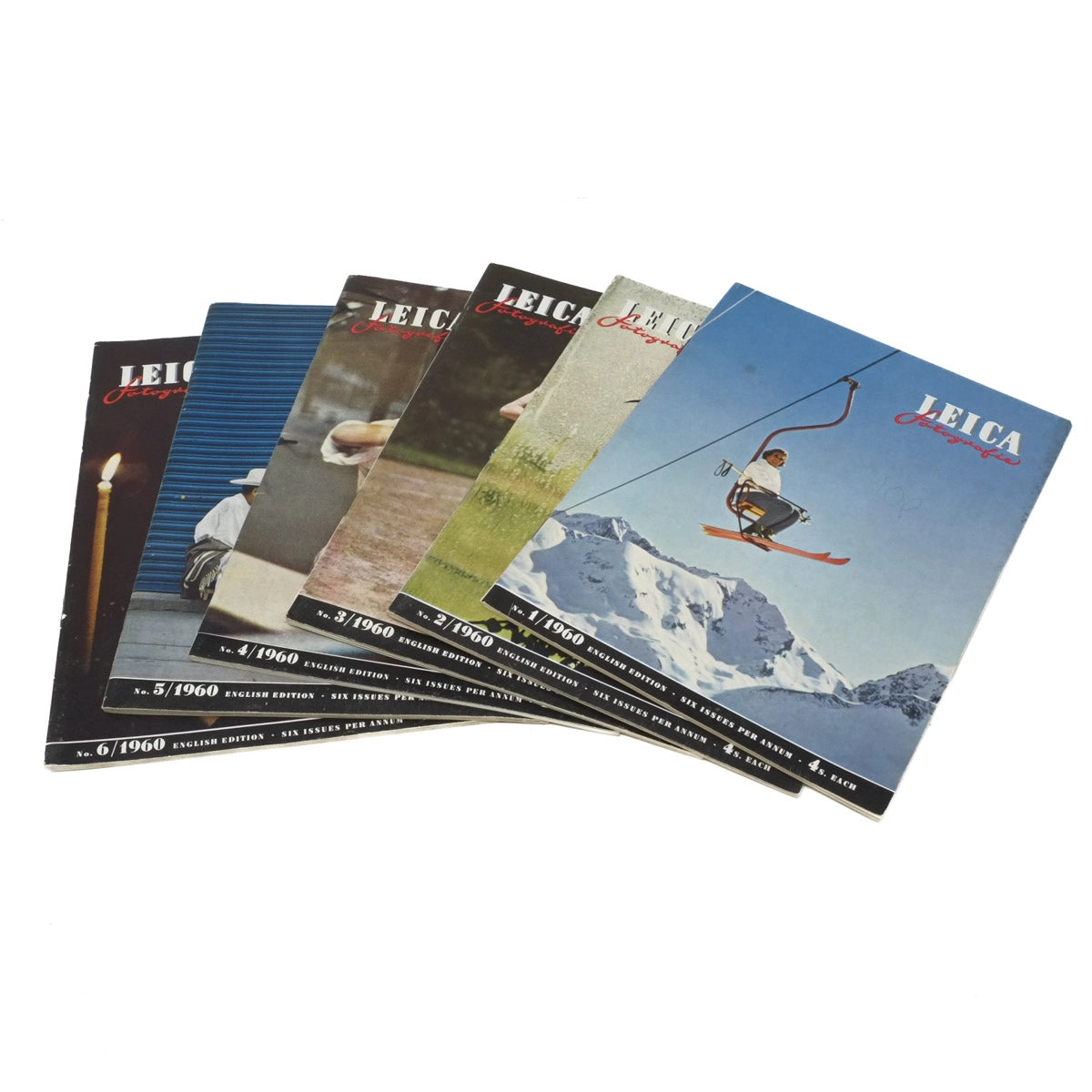 Vintage Leica LFI Magazines from 1960, Full year of Issues