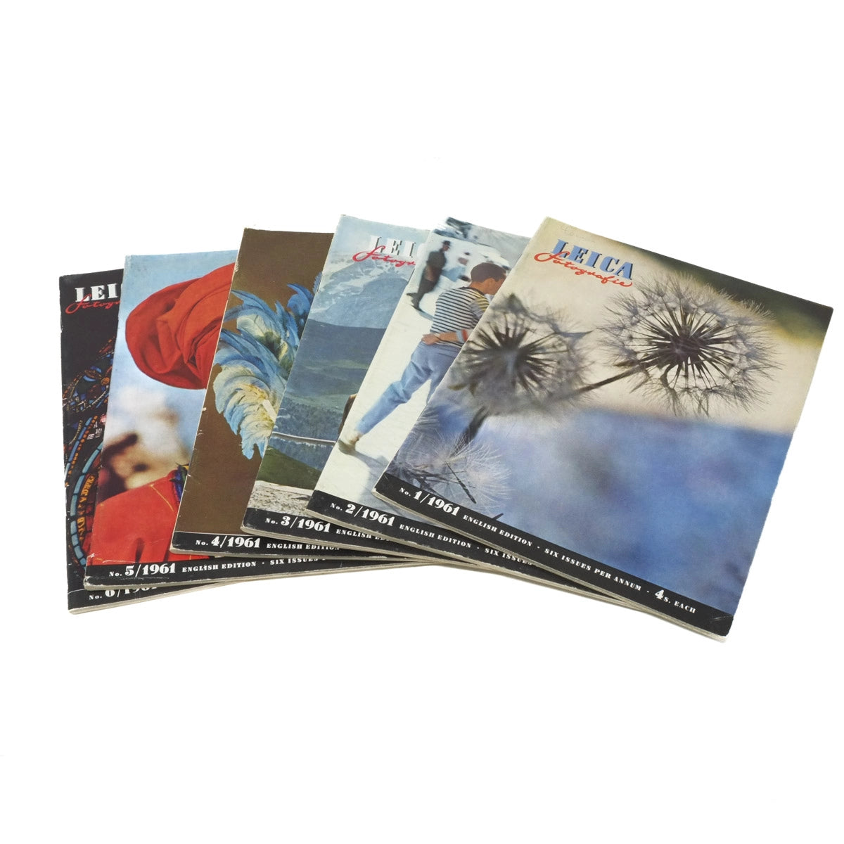 Vintage Leica LFI Magazines from 1961, Full year of Issues