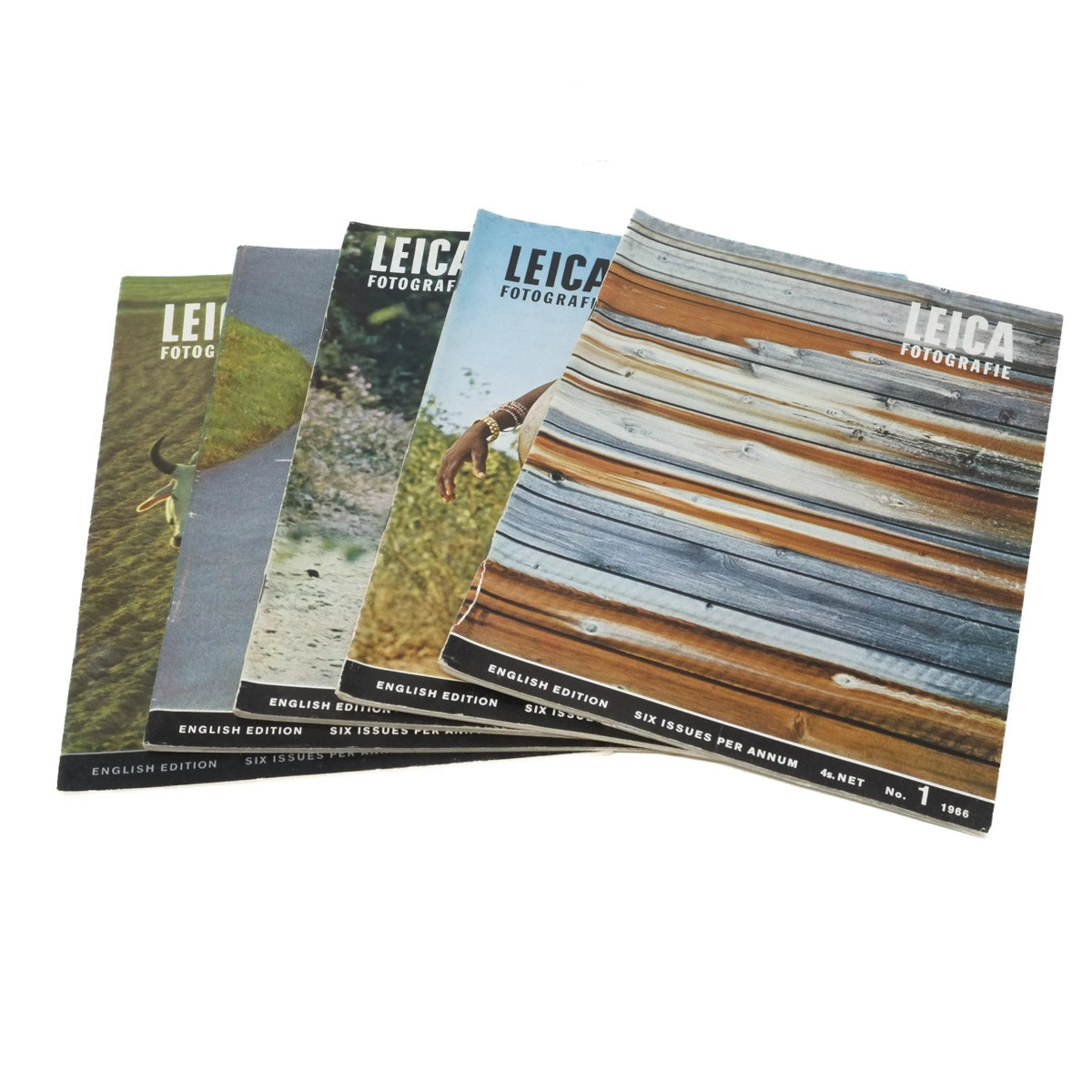 Vintage Leica LFI Magazines from 1966, Issues 1-5