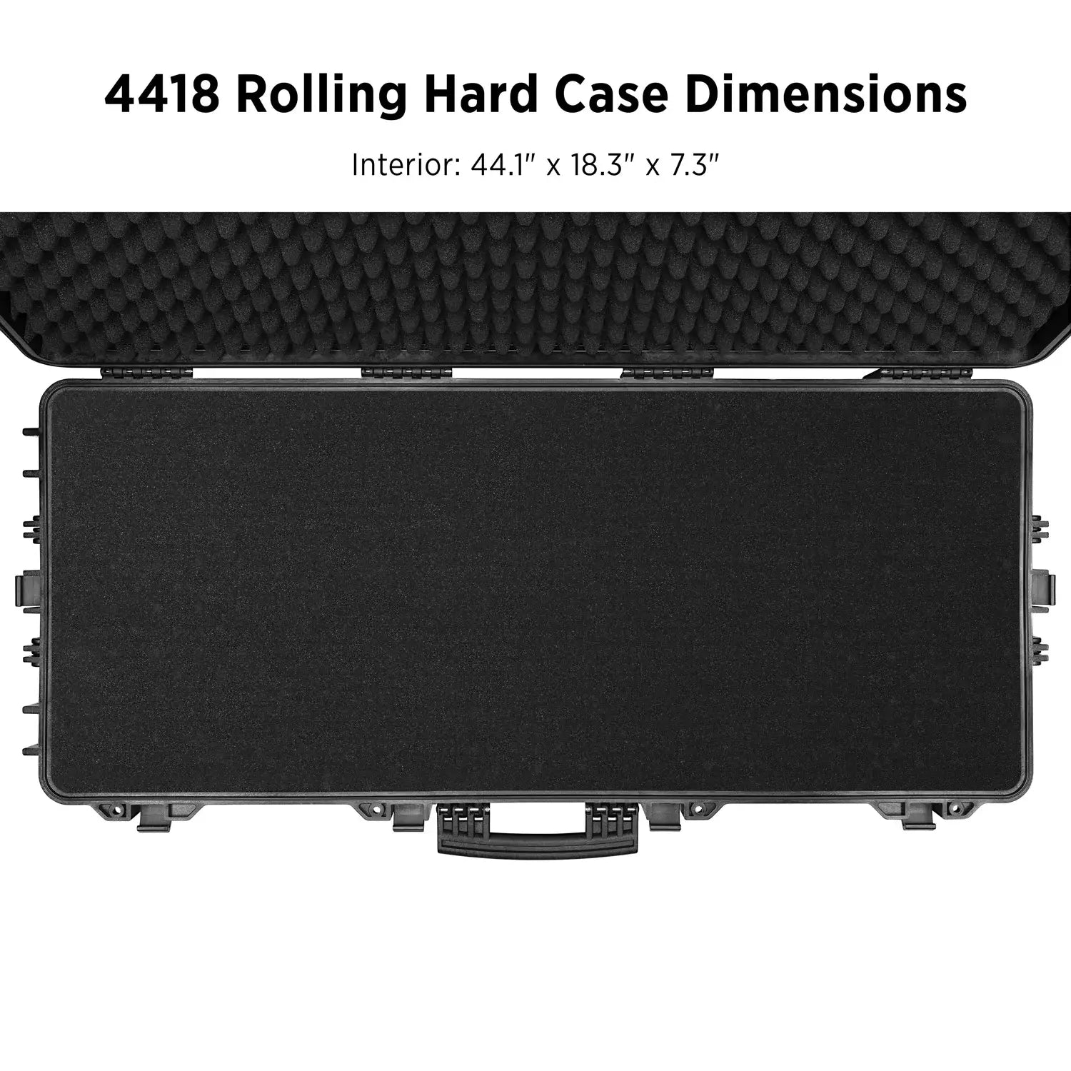 Westcott 4418 Rolling Hard Case with Pick & Pluck Foam Insert (44" x 18")
