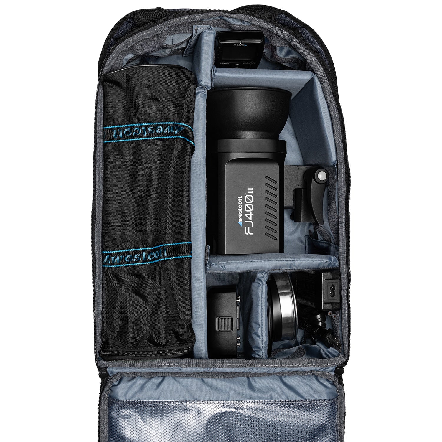 Westcott FJ400 II Strobe 1-Light Backpack Kit with FJ-X3 M Universal Wireless Trigger - (5712S)