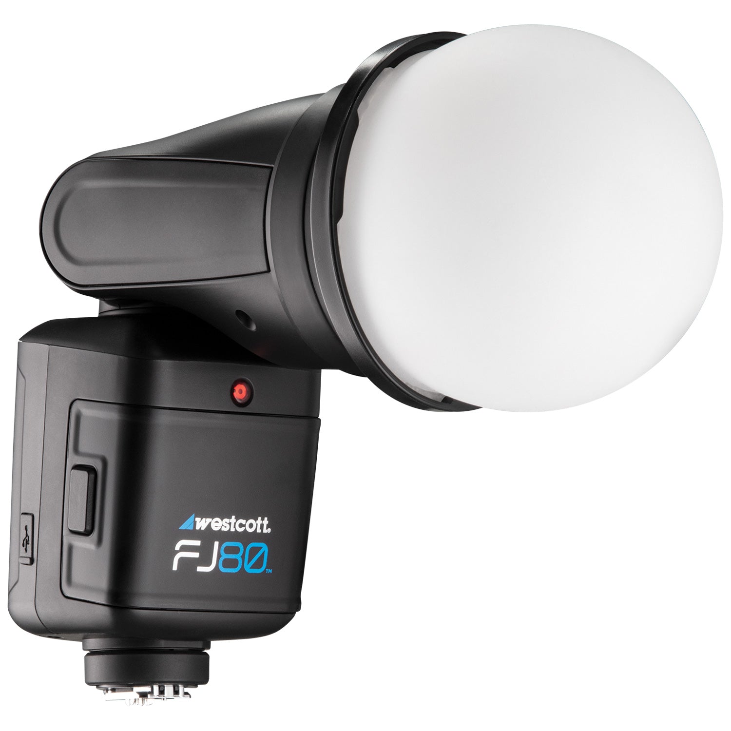 Westcott FJ80 Magnetic Diffusion Dome 4757 product photo attached to flash head