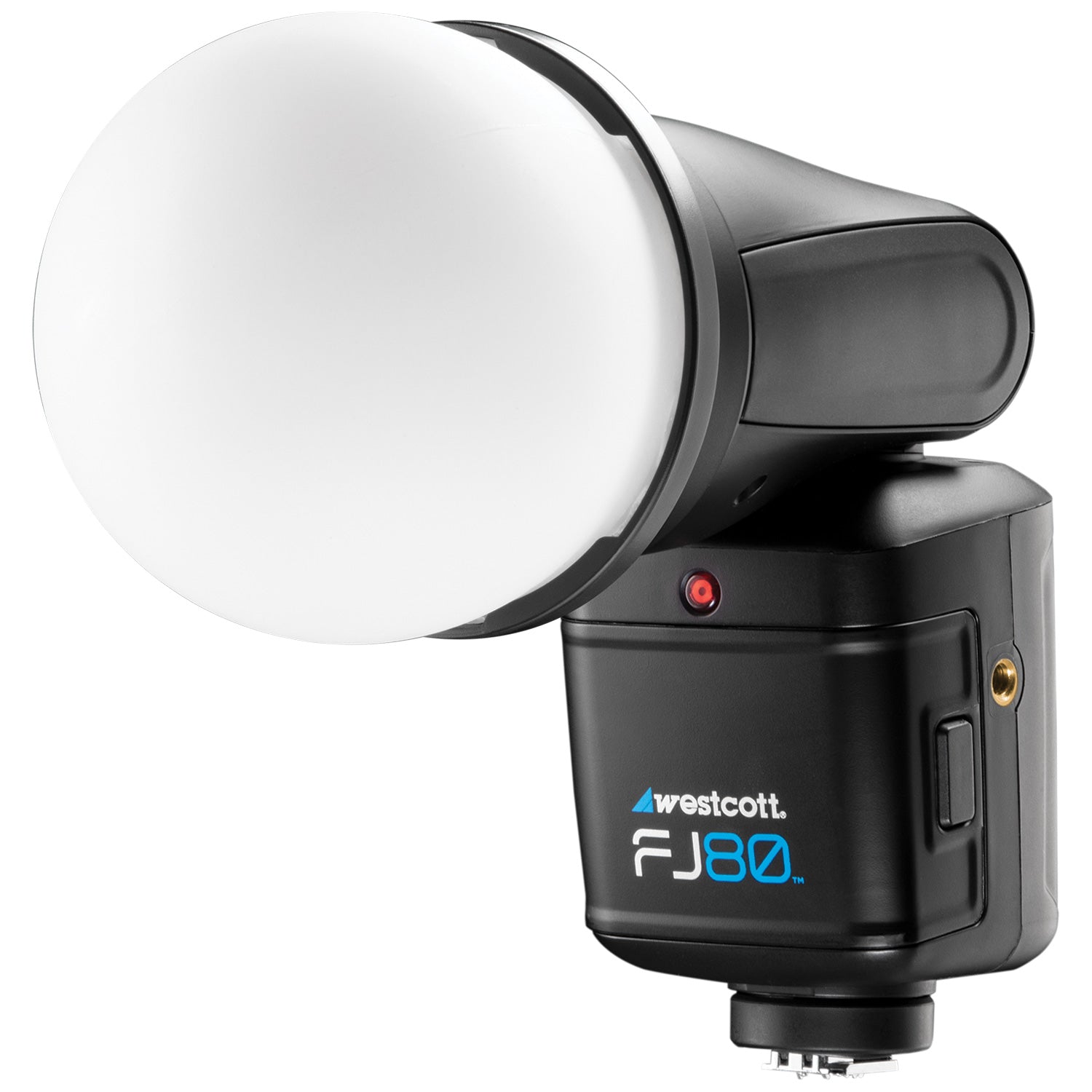 Westcott FJ80 Magnetic Diffusion Dome 4757 product photo attached to flash head