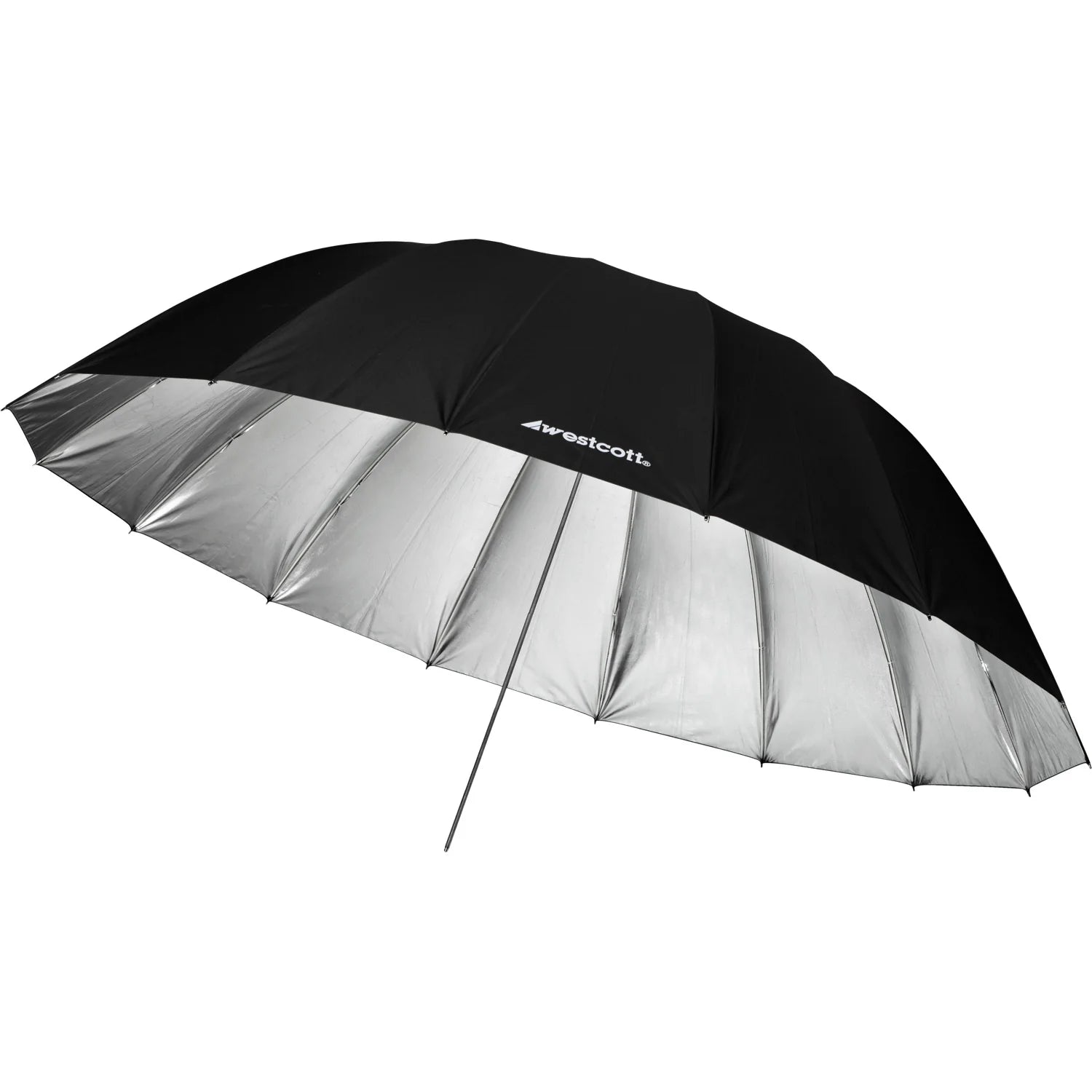 Westcott 4633 7-Feet Silver with Black Cover Parabolic Umbrella