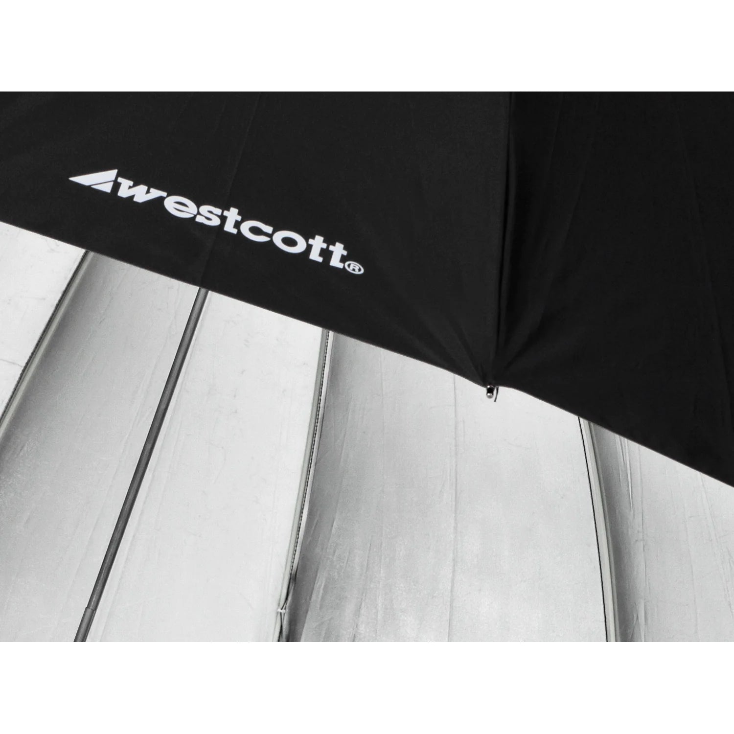 Westcott 4633 7-Feet Silver with Black Cover Parabolic Umbrella