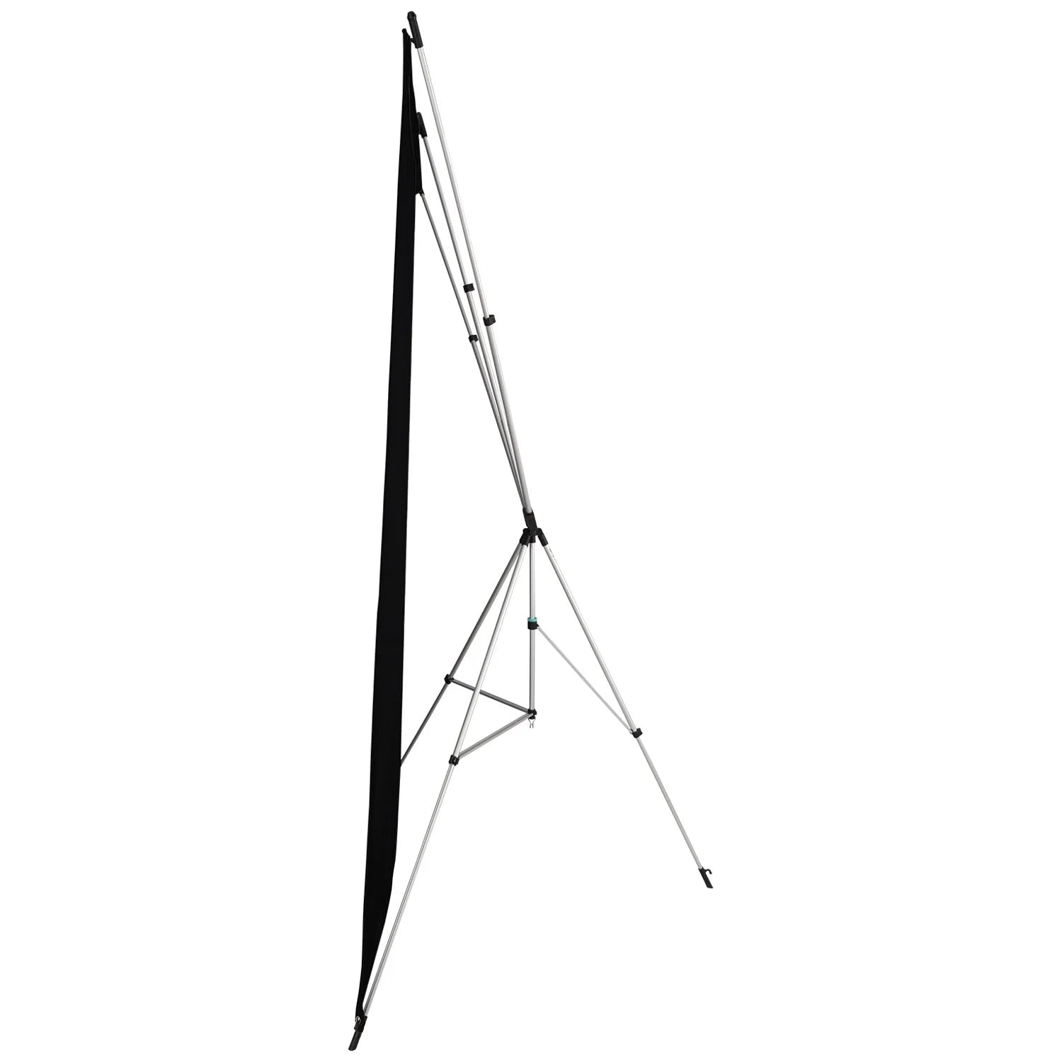 Westcott X-Drop Wrinkle-Resistant Backdrop - Rich Black Kit (5' x 7')