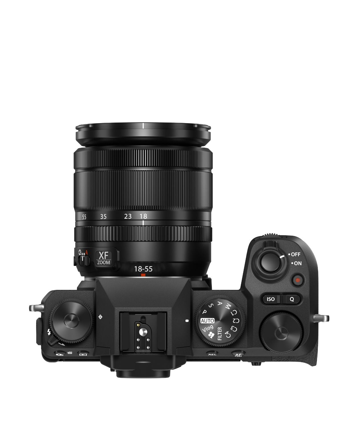 Fujifilm X-S20 mirrorless camera with XF 18-55mm F2.8-4 R lens - Black