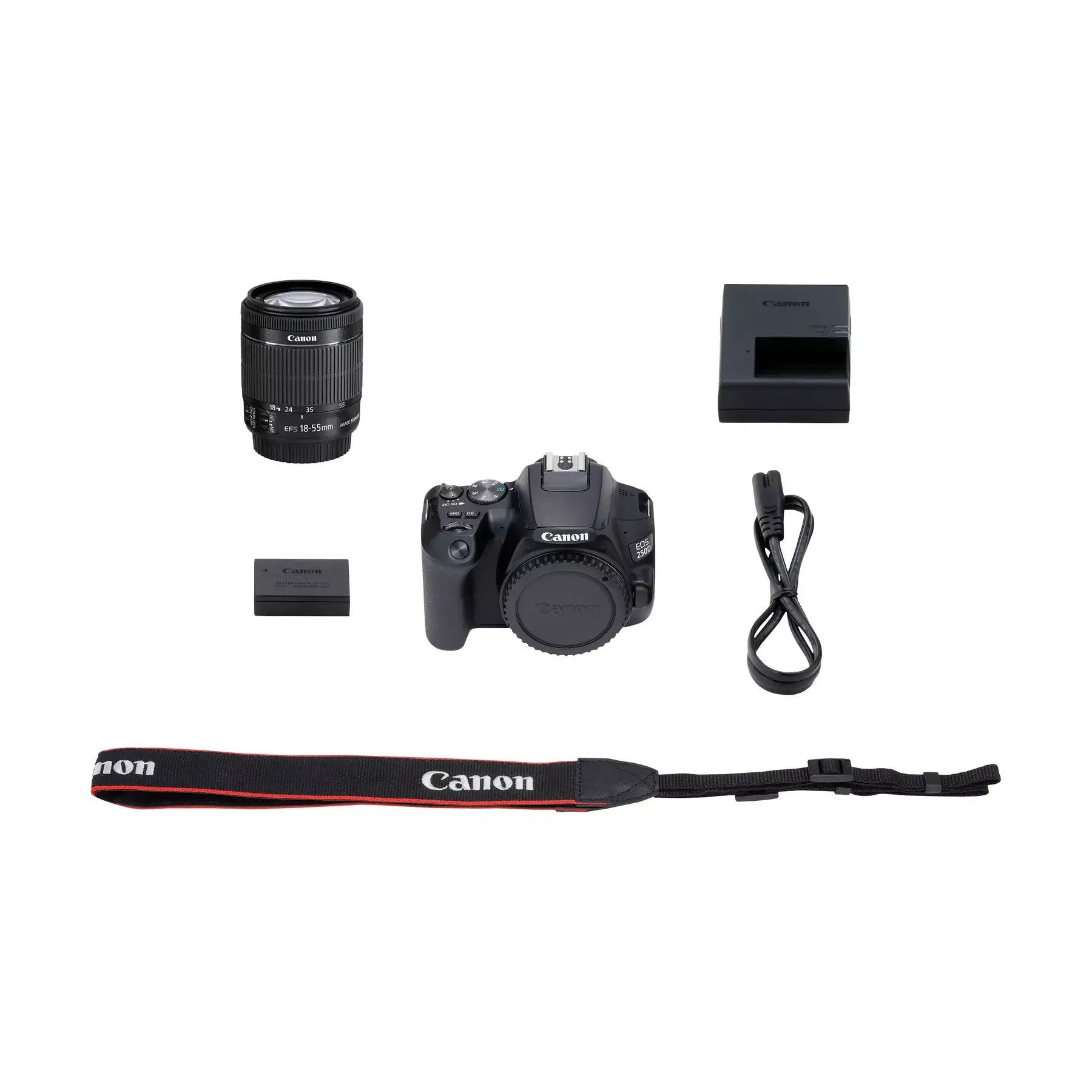 Canon EOS 250D Digital SLR Camera with 18-55mm IS STM Lens