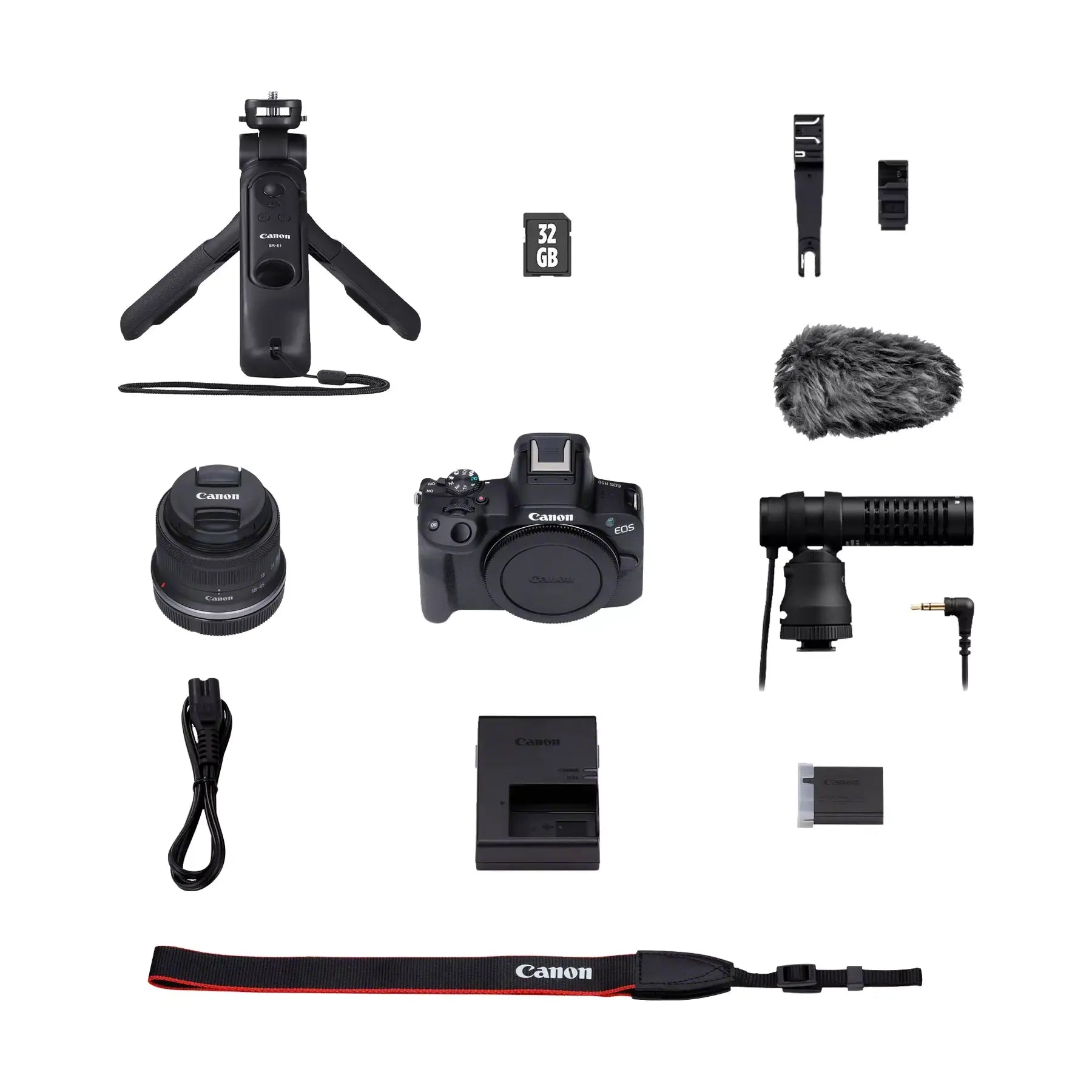 Canon EOS R50 Camera with RF-S 18-45mm Lens - Creator Kit