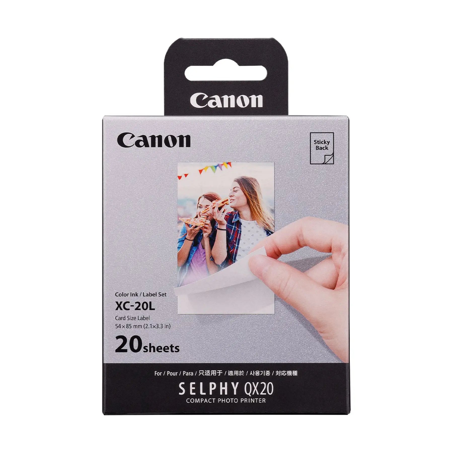 Canon XC-20L Ink & Paper Pack for SELPHY QX20 Printer - 20 set