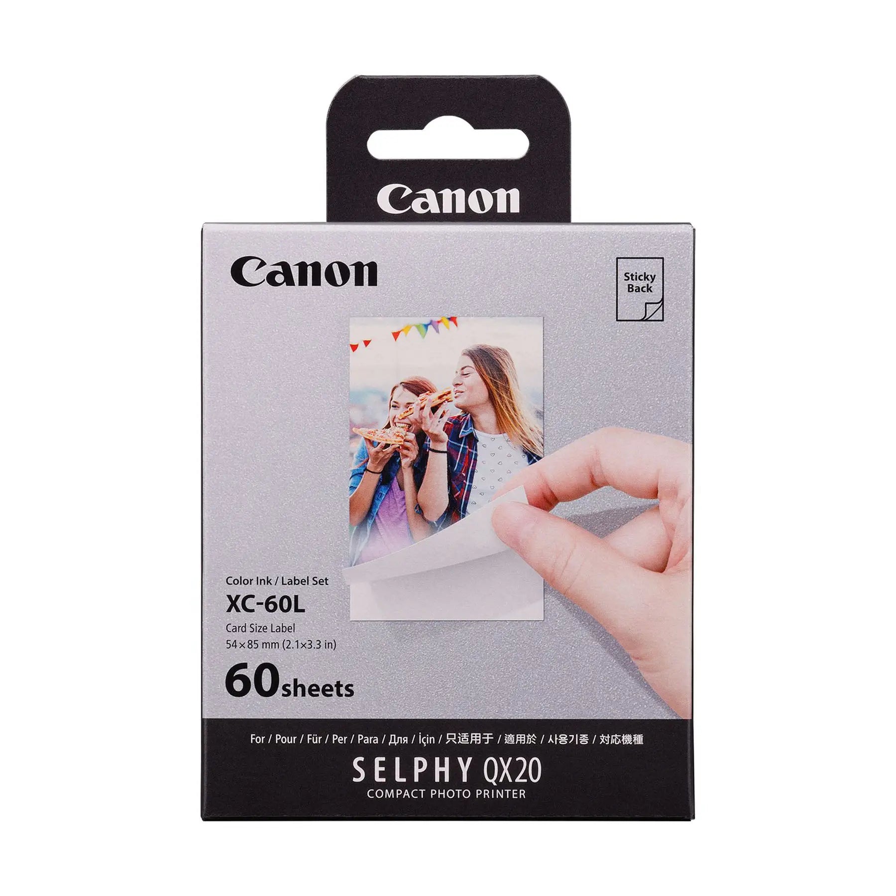Canon XC-60L Ink & Paper Pack for SELPHY QX20 - 60 Prints