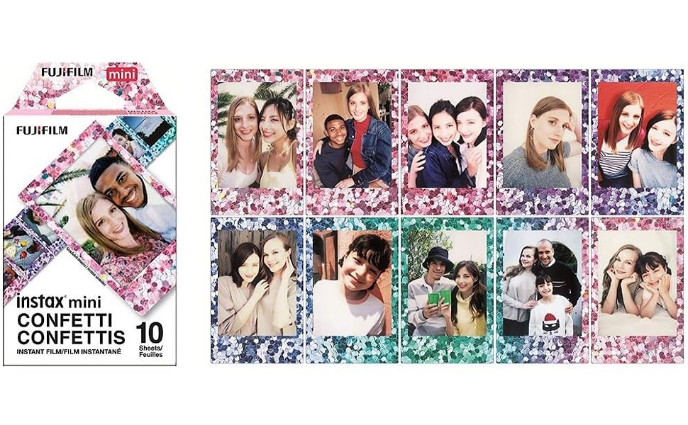 Fujifilm Instax Mini Film - Confetti (10 shots)