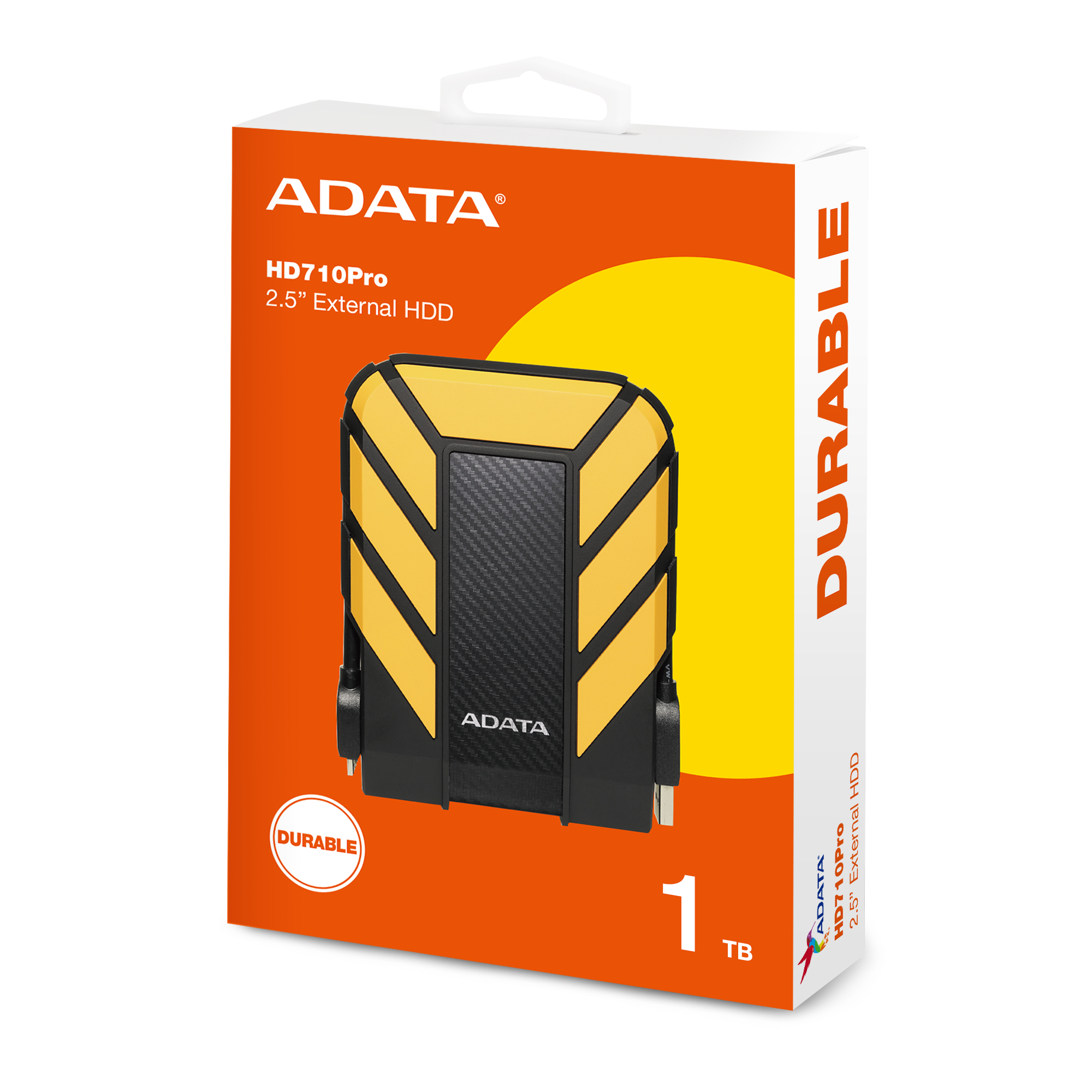 ADATA HD710 Pro 1TB Durable USB 3.0 Portable Hard Drive – Yellow