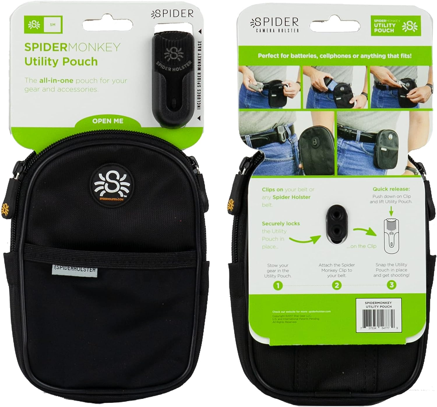 SpiderMonkey Utility Pouch + Base Clip