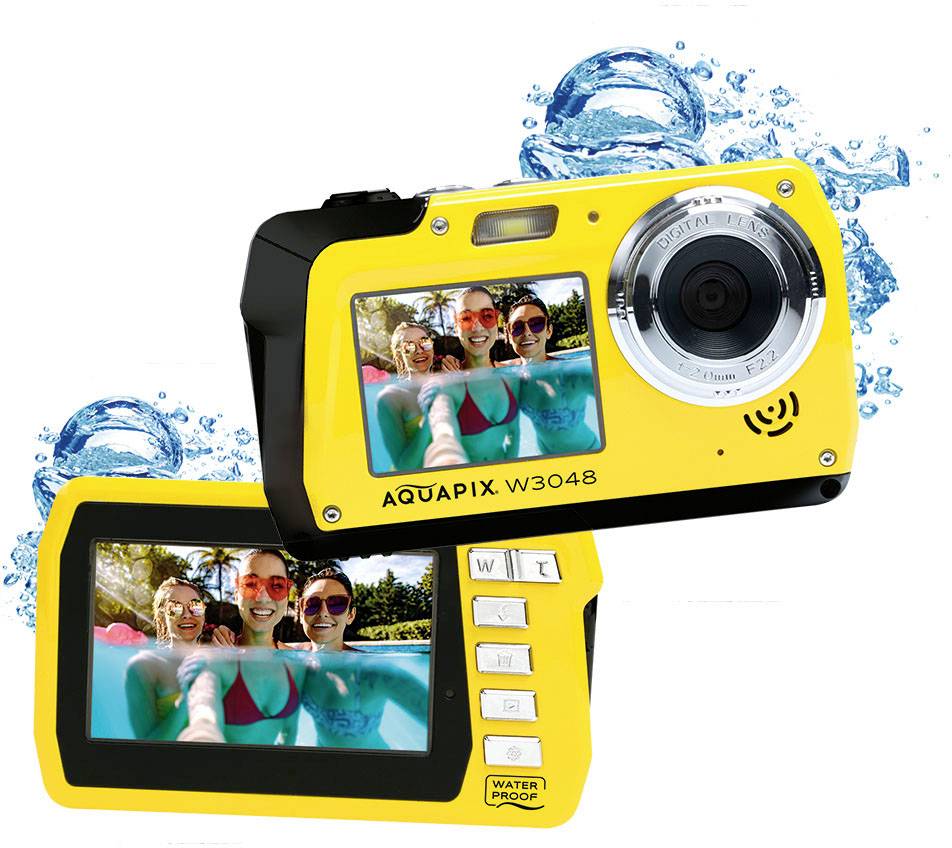 Easypix Aquapix W3048 Waterproof Digital Camera - Yellow