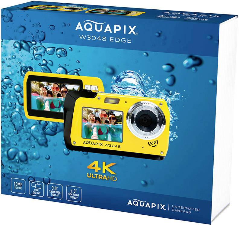Easypix Aquapix W3048 Waterproof Digital Camera - Yellow